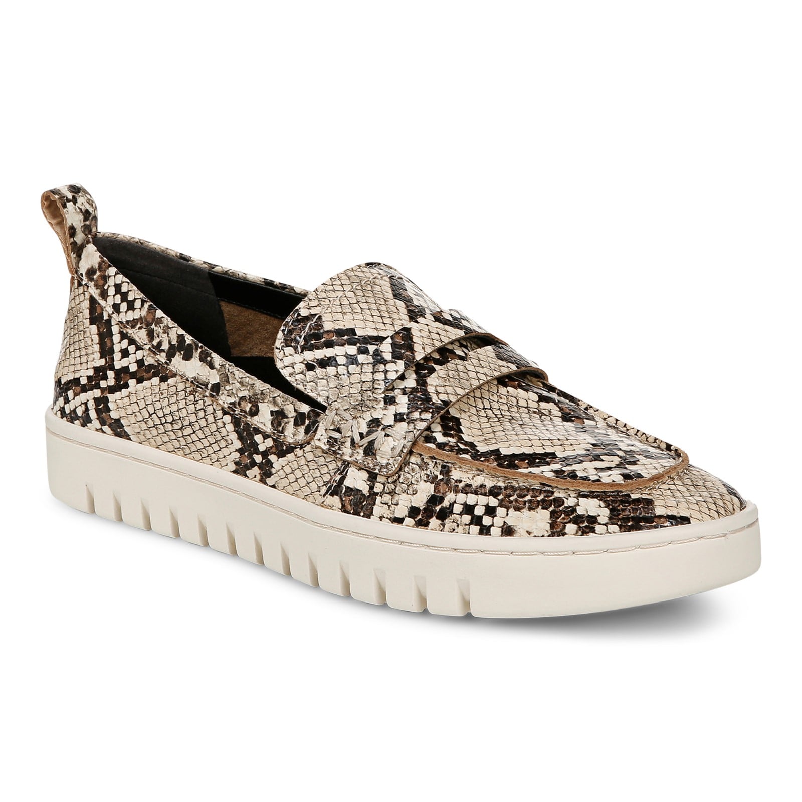 Vionic Uptown Women's Slip-On Loafer Moc Casual Shoes - Ivory Multi - Angle main
