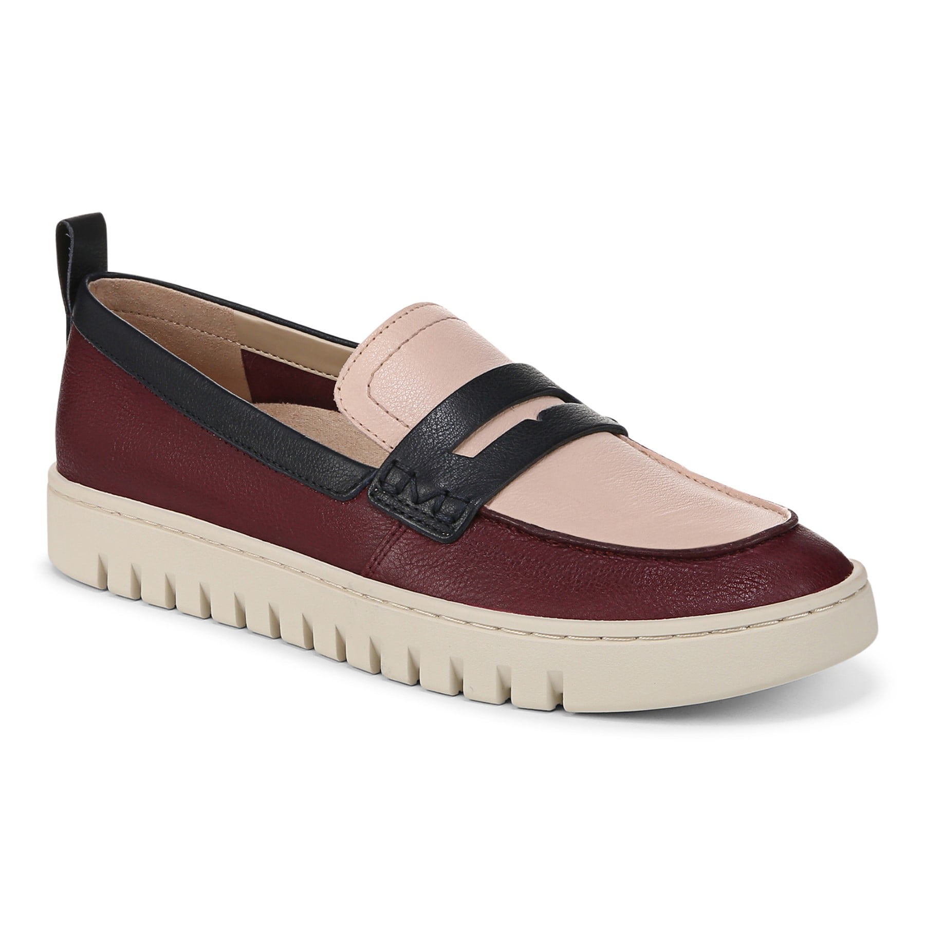 Vionic Uptown Resort Women's Slip-On Loafer Moc Casual Shoes in Cherry Jubilee Multi