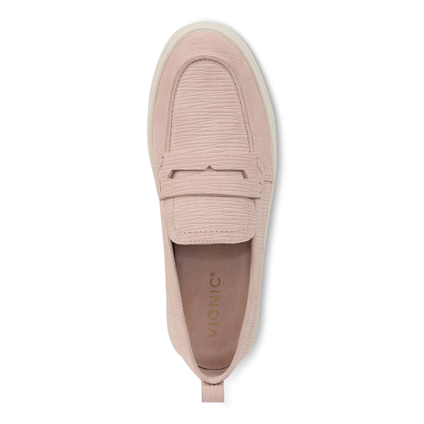 Vionic Uptown Women's Slip-On Loafer Moc Casual Shoes - Cameo Rose - Top