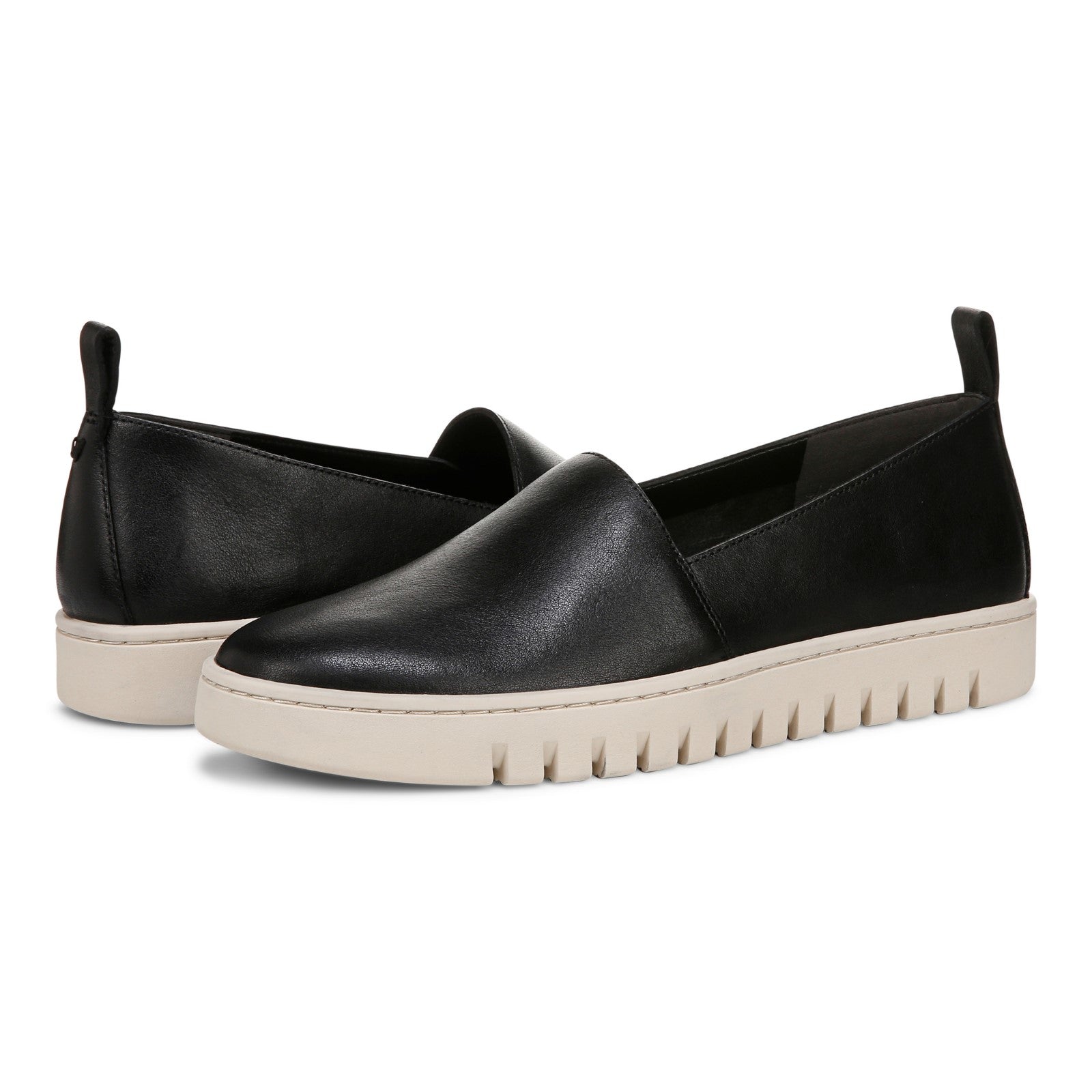 Vionic Uptown A-lin womens Slip On/Loafer/Moc Shoe - Black - pair left angle
