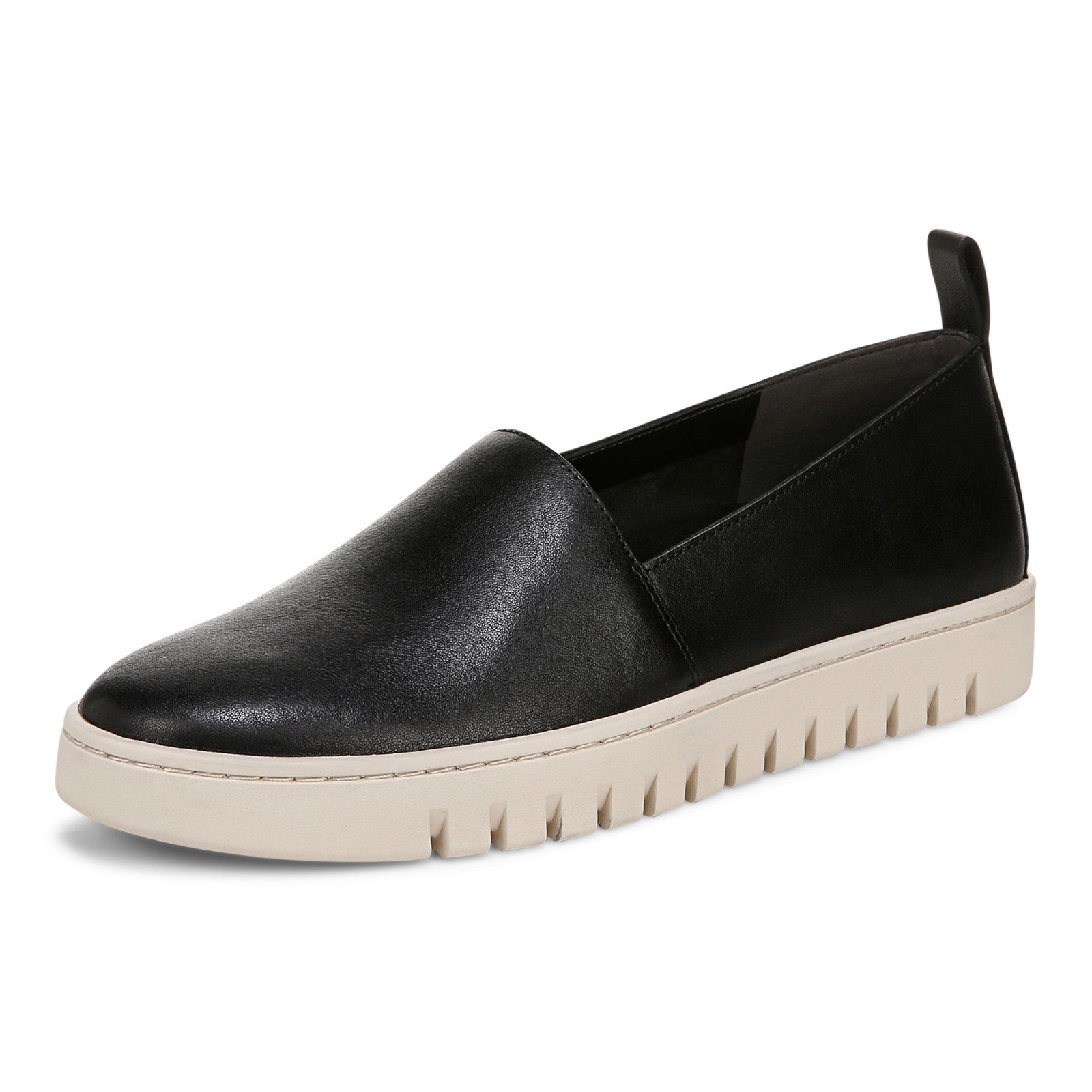 Vionic Uptown A-lin womens Slip On/Loafer/Moc Shoe - Black - Left angle