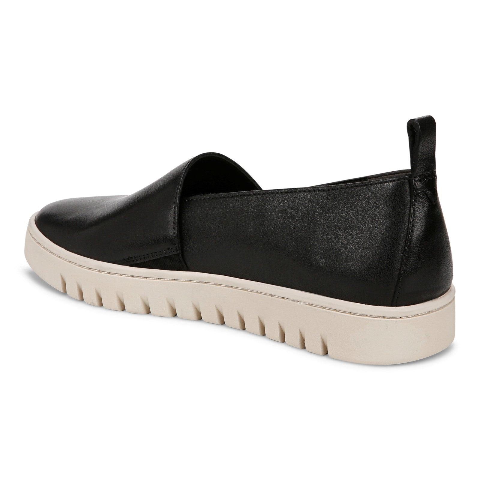 Vionic Uptown A-lin womens Slip On/Loafer/Moc Shoe - Black - Back angle