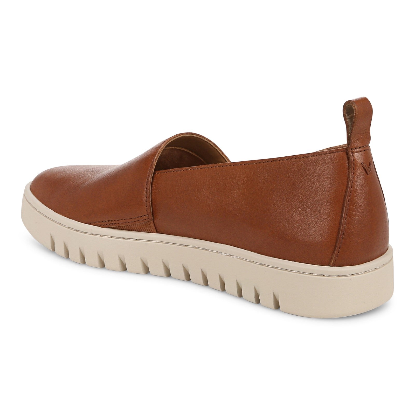 Vionic Uptown A-lin womens Slip On/Loafer/Moc Shoe - Tan - Back angle
