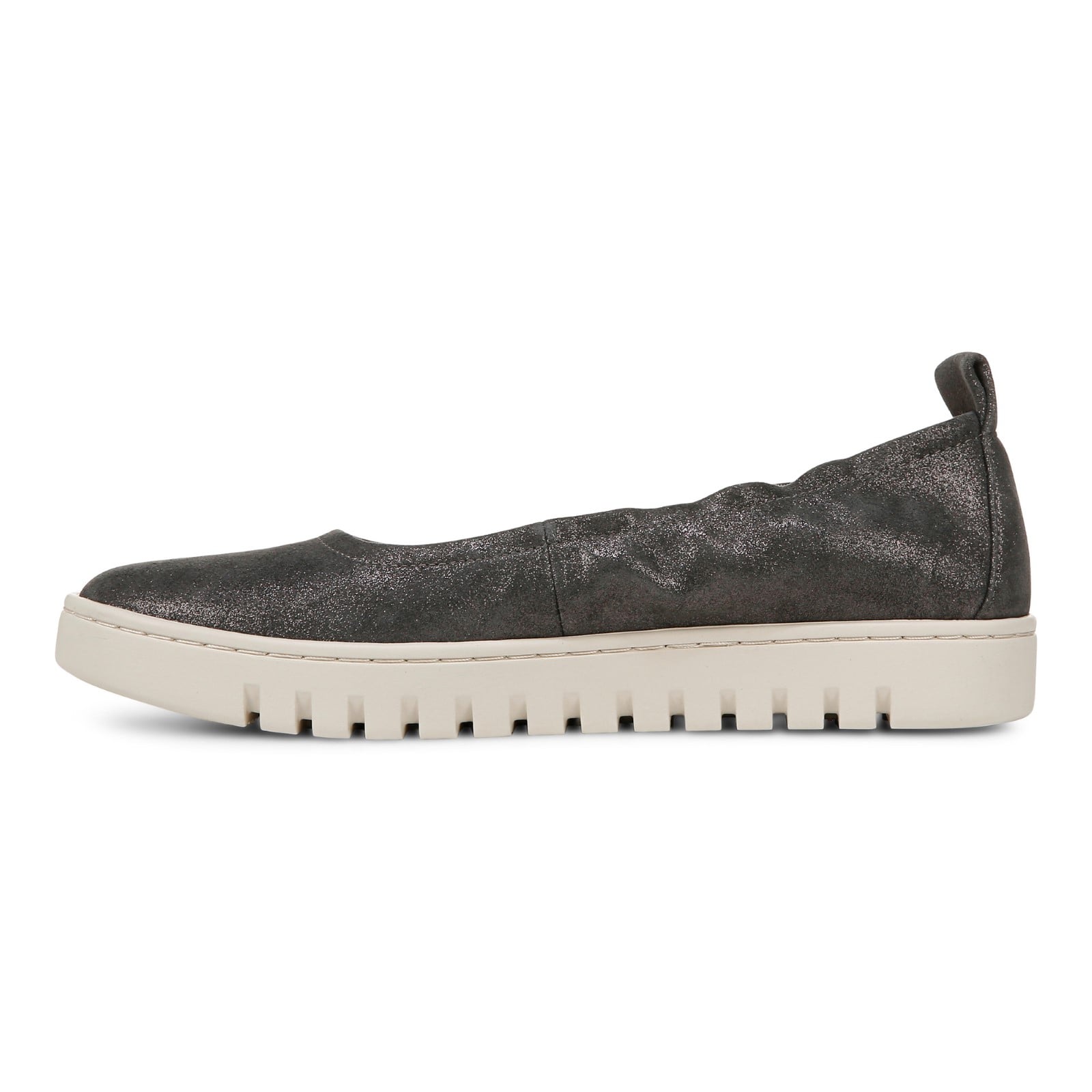 Vionic Uptown Balle womens Slip On/Loafer/Moc Shoe - Polluted Silver - Left Side