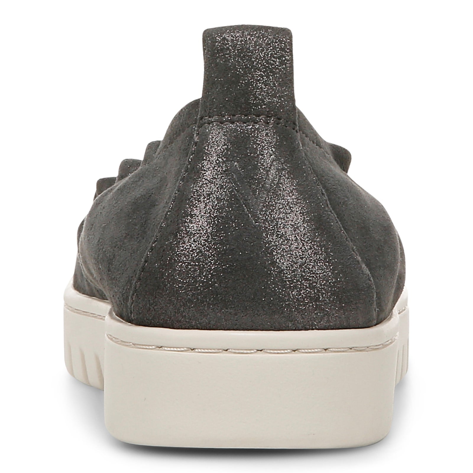 Vionic Uptown Balle womens Slip On/Loafer/Moc Shoe - Polluted Silver - Back