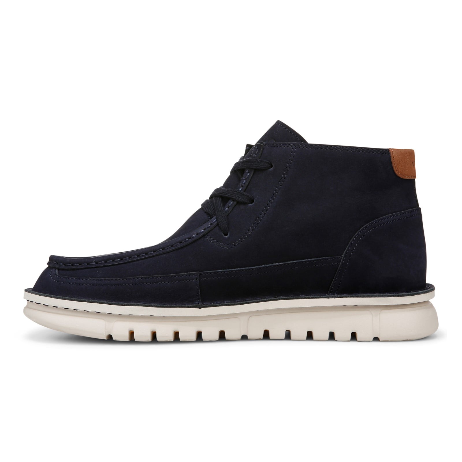 Vionic Uptown Chukk mens Chukka Short Boot - Navy Blazer - Left Side