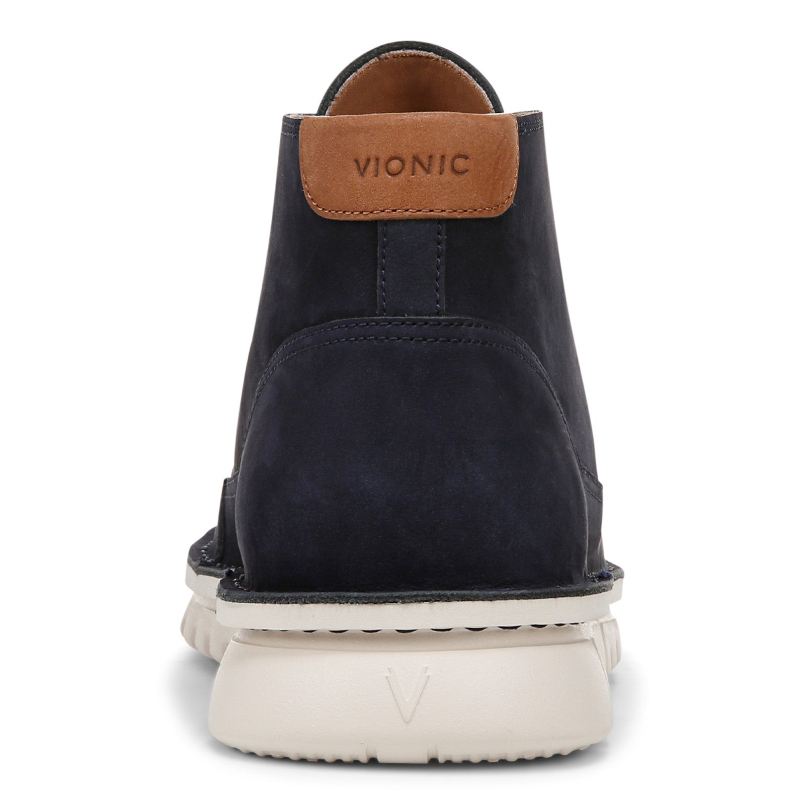 Vionic Uptown Chukk mens Chukka Short Boot - Navy Blazer - Back