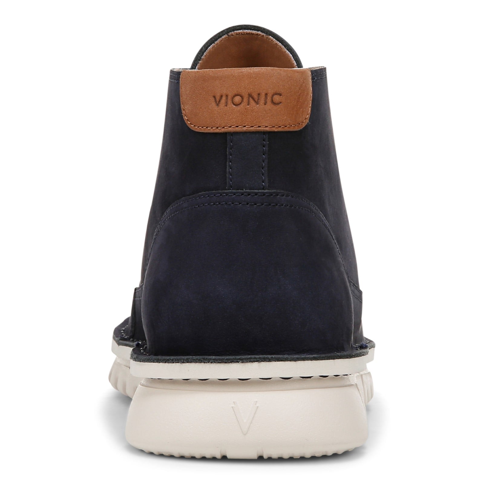 Vionic Uptown Chukk mens Chukka Short Boot - Navy Blazer - Back
