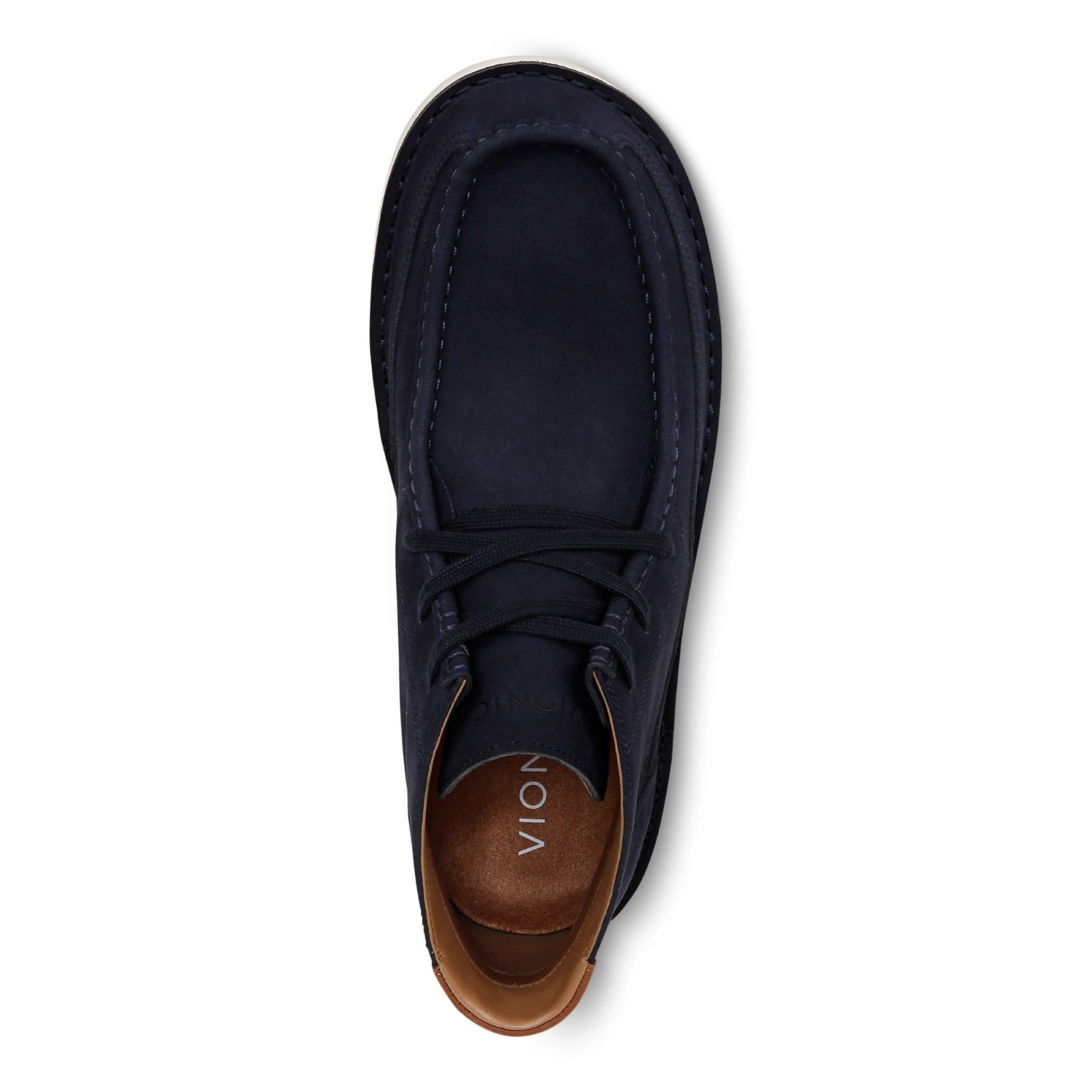 Vionic Uptown Chukk mens Chukka Short Boot - Navy Blazer - Top