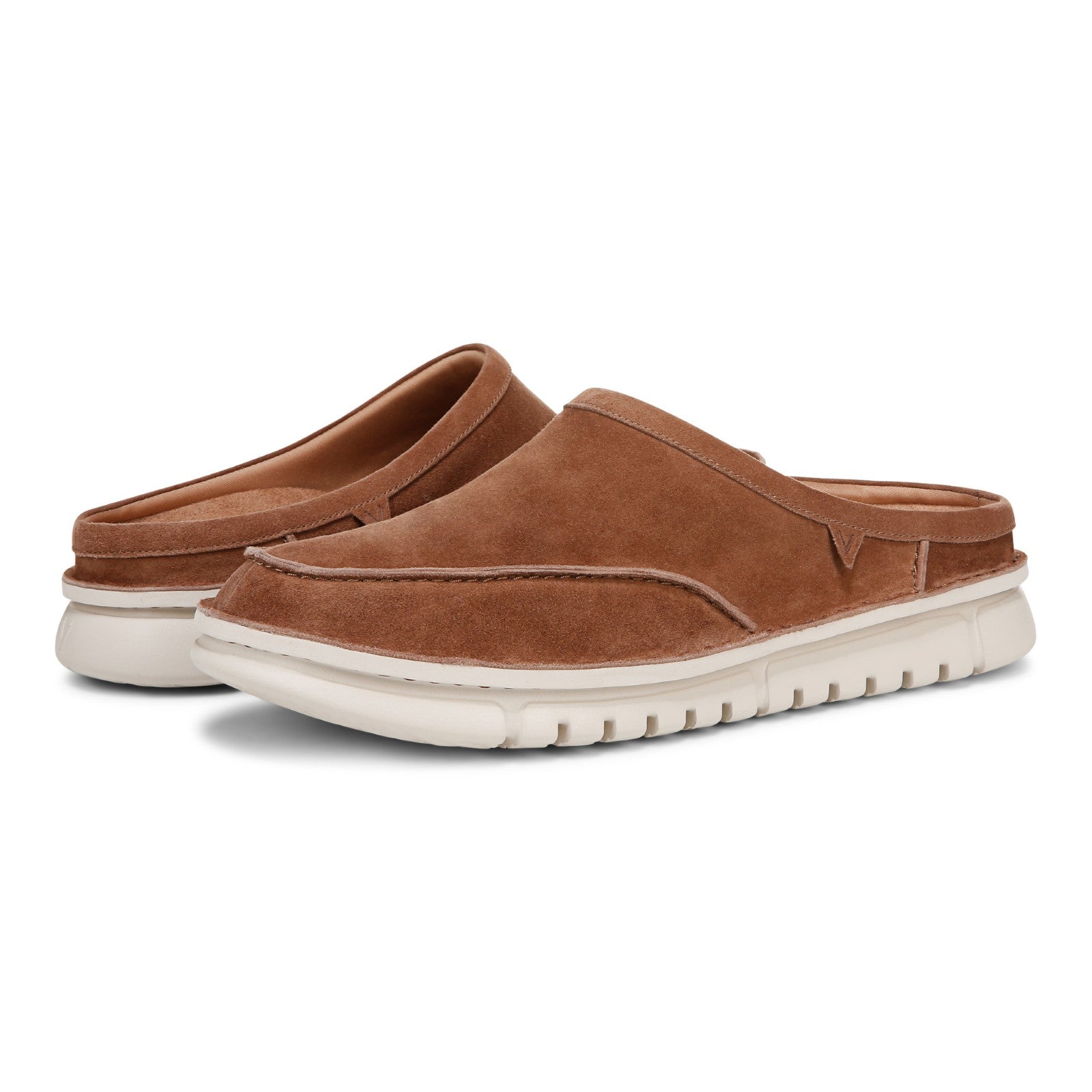 Vionic Uptown Clog mens Mule/Clog Shoe - Hazelnut - pair left angle