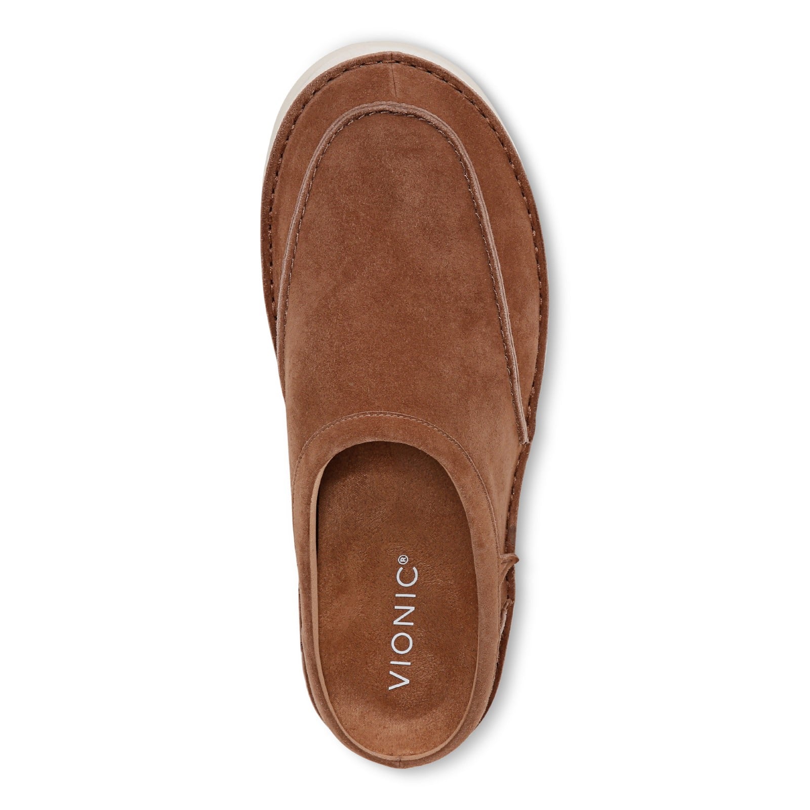 Vionic Uptown Clog mens Mule/Clog Shoe - Hazelnut - Top