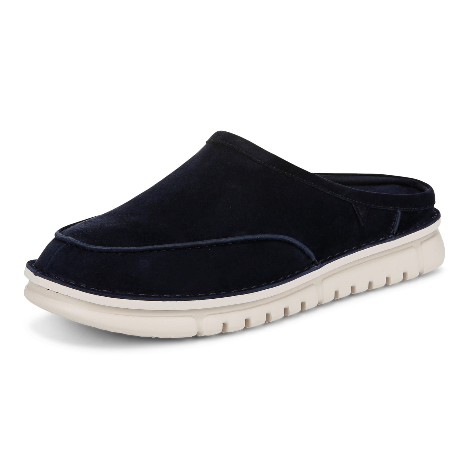 Vionic Uptown Clog mens Mule/Clog Shoe - Navy Blazer - Left angle