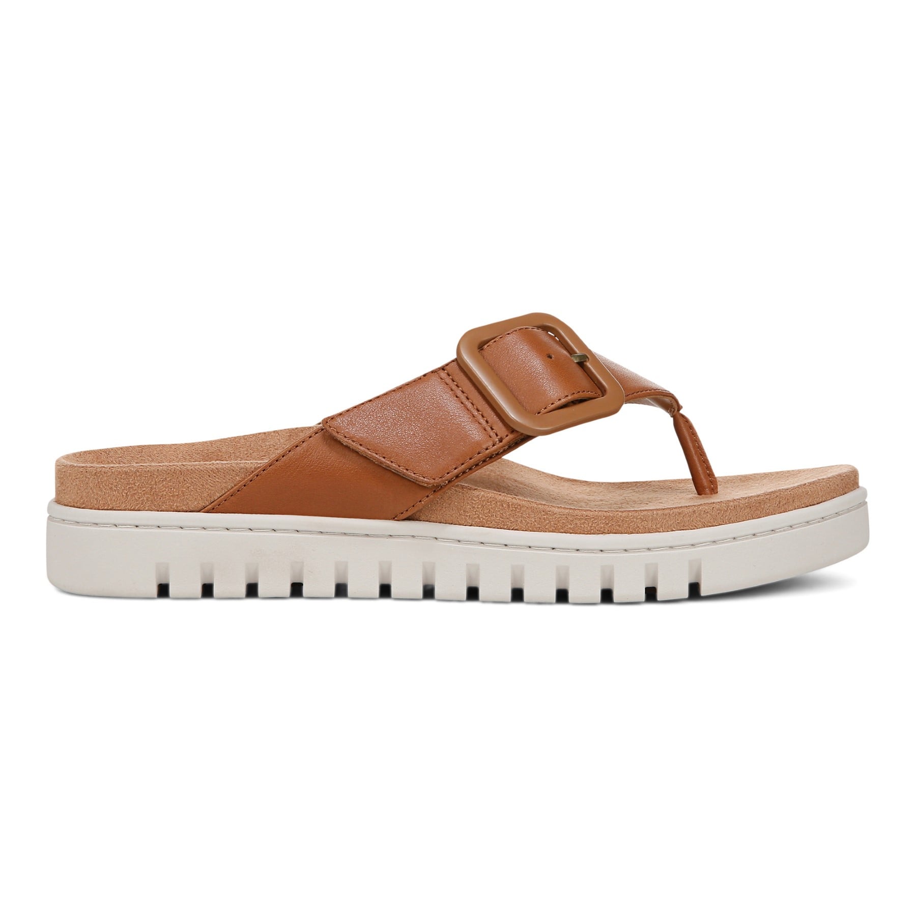 Vionic Uptown Marin Women's Platform Thong Sandal - Tan - Right side