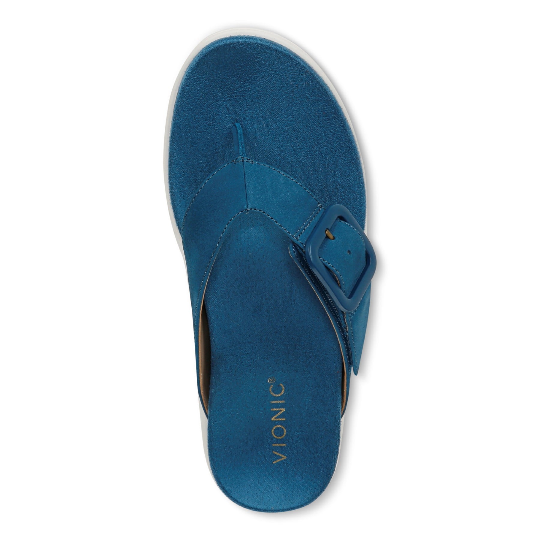 Vionic Uptown Marin Women's Platform Thong Sandal - Celestial Teal - Top