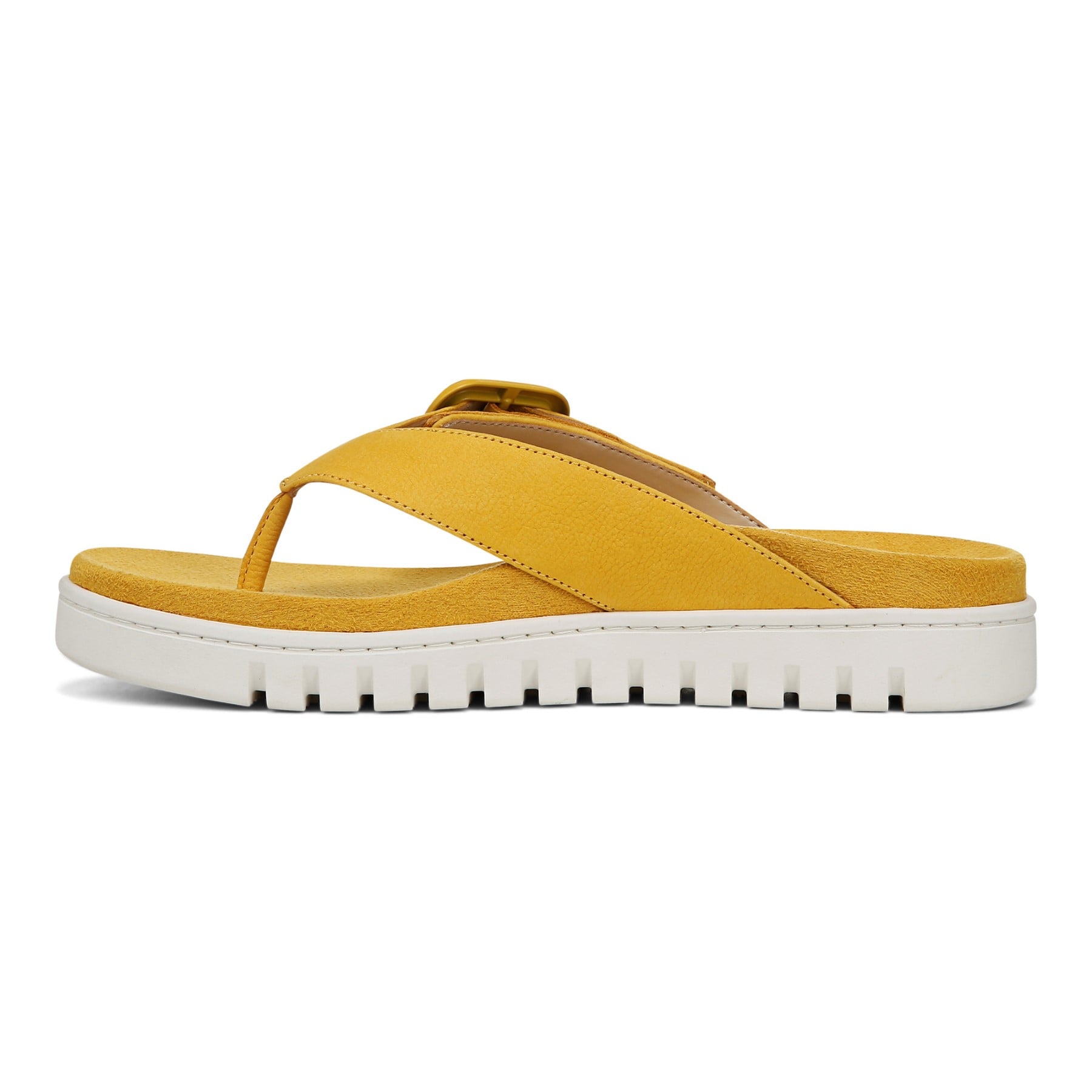 Vionic Uptown Marin Women's Platform Thong Sandal - Daffodil - Left Side