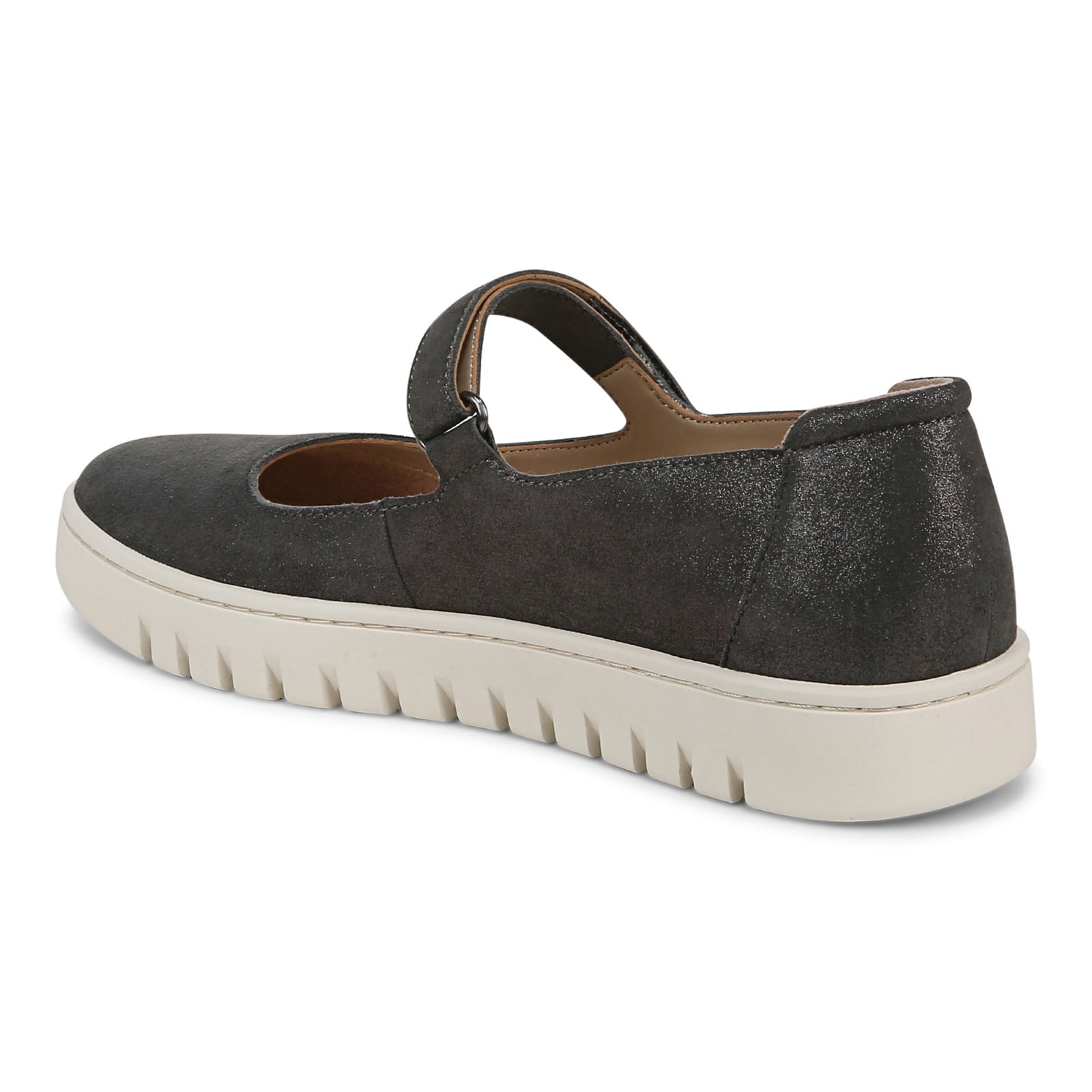 Vionic Uptown Maryj womens Mary Jane Shoe - Polluted Silver - Back angle