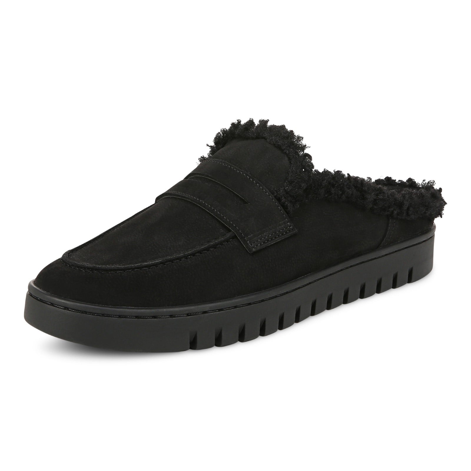 Vionic Uptown Mule - Women's Comfortable Orthotic Clog Shoe - Black - Left angle