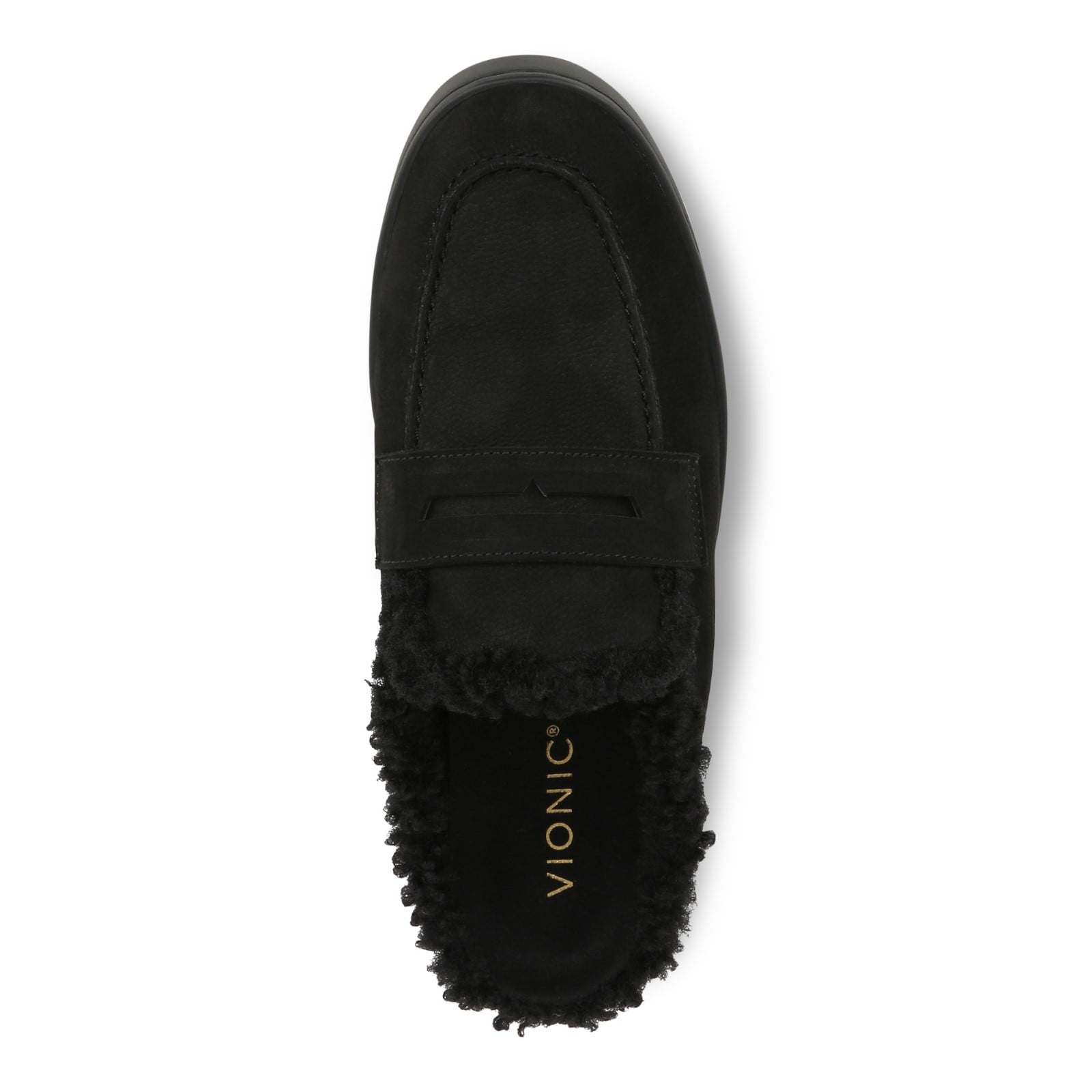 Vionic Uptown Mule - Women's Comfortable Orthotic Clog Shoe - Black - Top