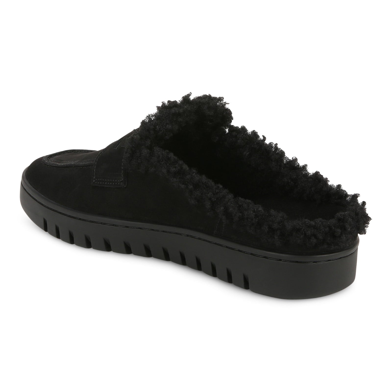Vionic Uptown Mule - Women's Comfortable Orthotic Clog Shoe - Black - Back angle