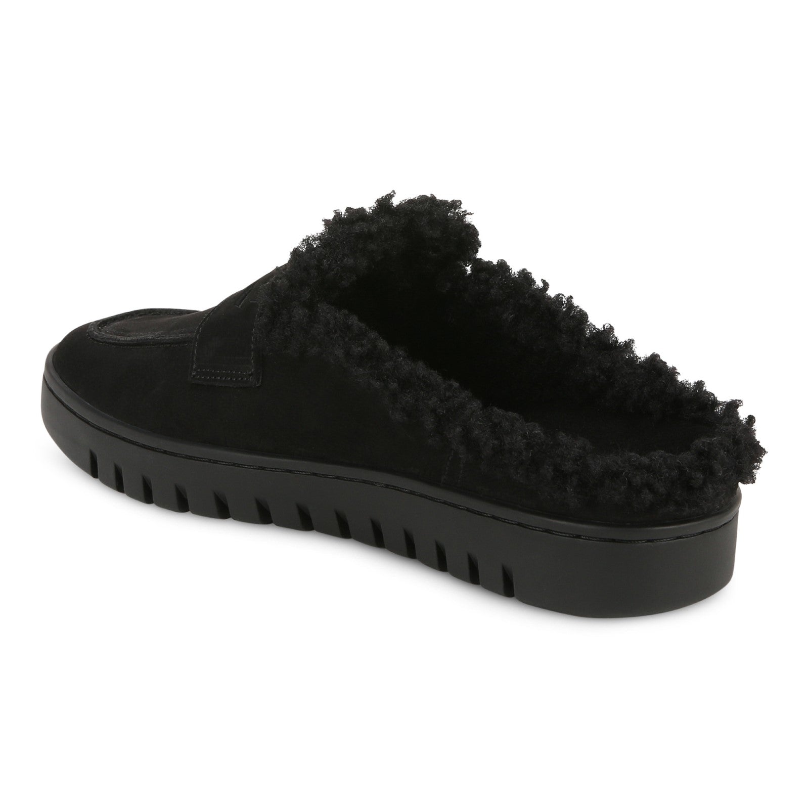 Vionic Uptown Mule - Women's Comfortable Orthotic Clog Shoe - Black - Back angle