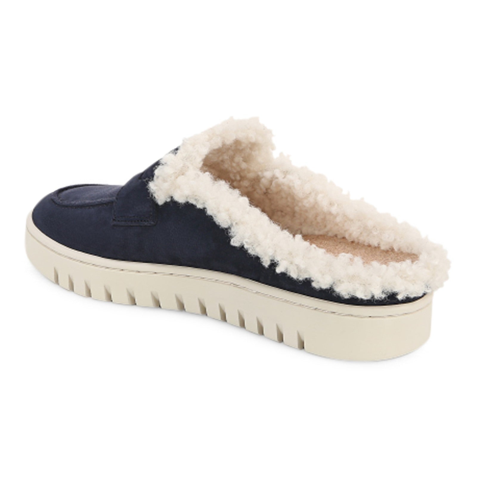 Vionic Uptown Mule - Women's Comfortable Orthotic Clog Shoe - Peacoat - Back angle