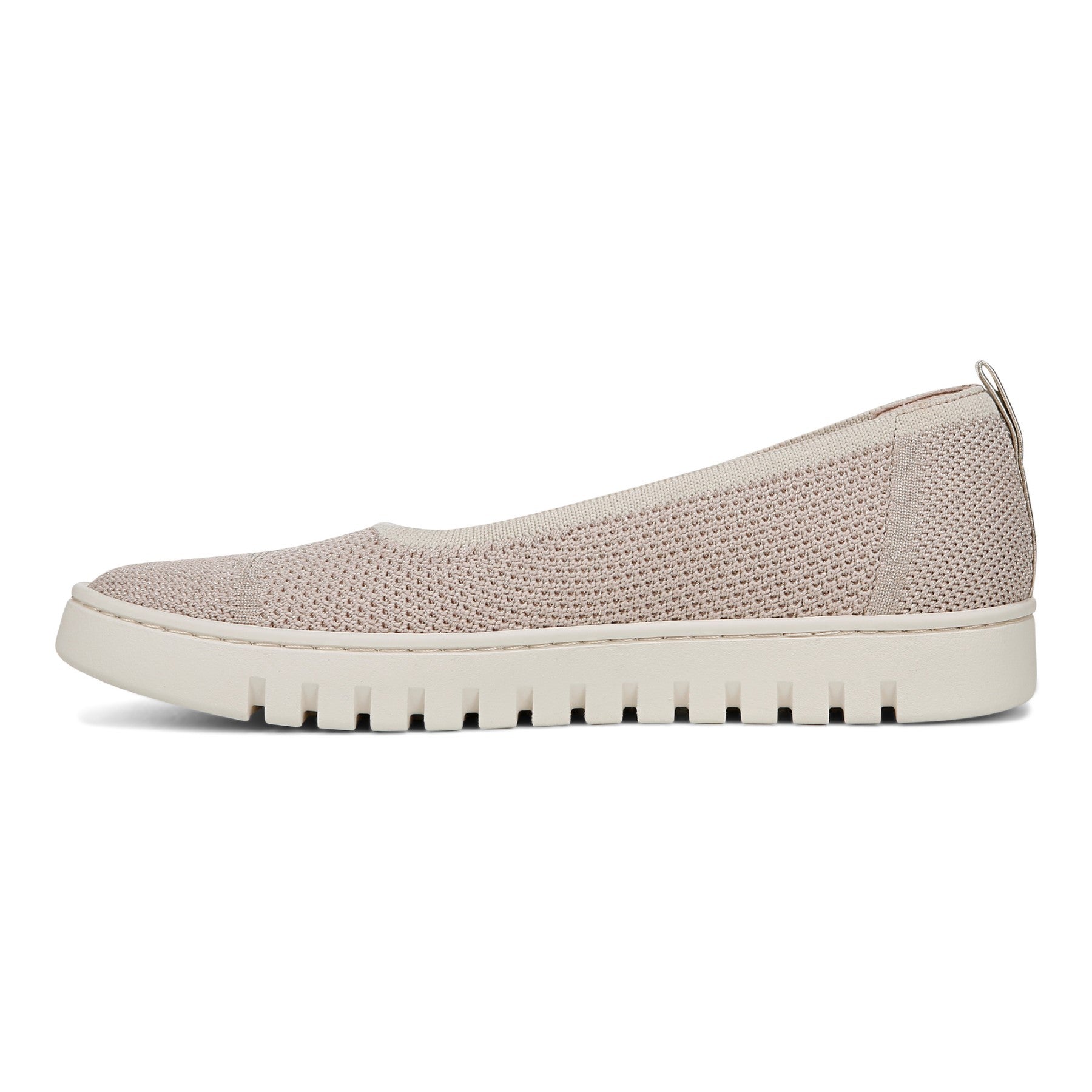 Vionic Uptown Skimmer Women's Knit Slip-On Comfort Shoe - Cameo Rose/gold - Left Side
