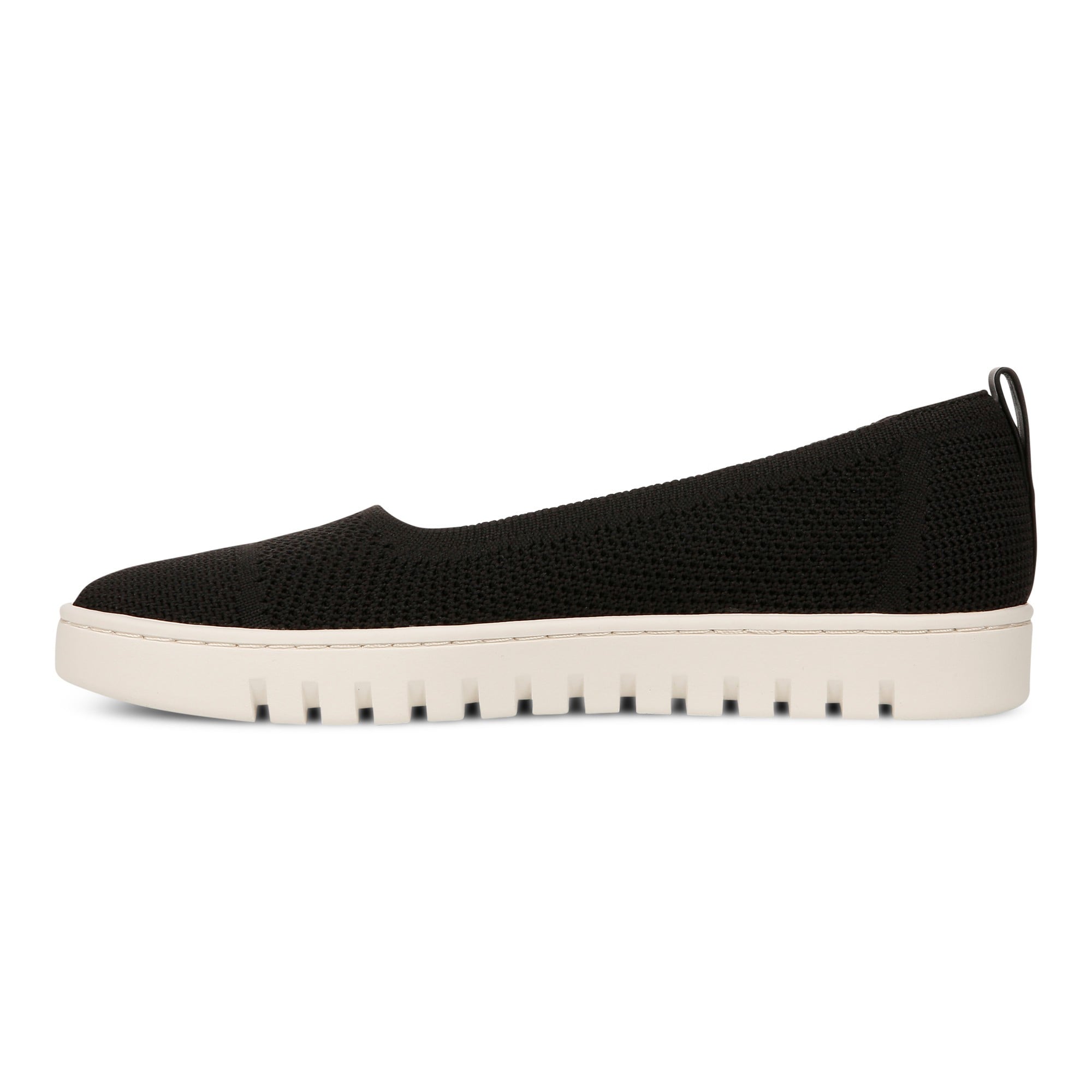 Vionic Uptown Skimmer Women's Knit Slip-On Comfort Shoe - Black - Left Side