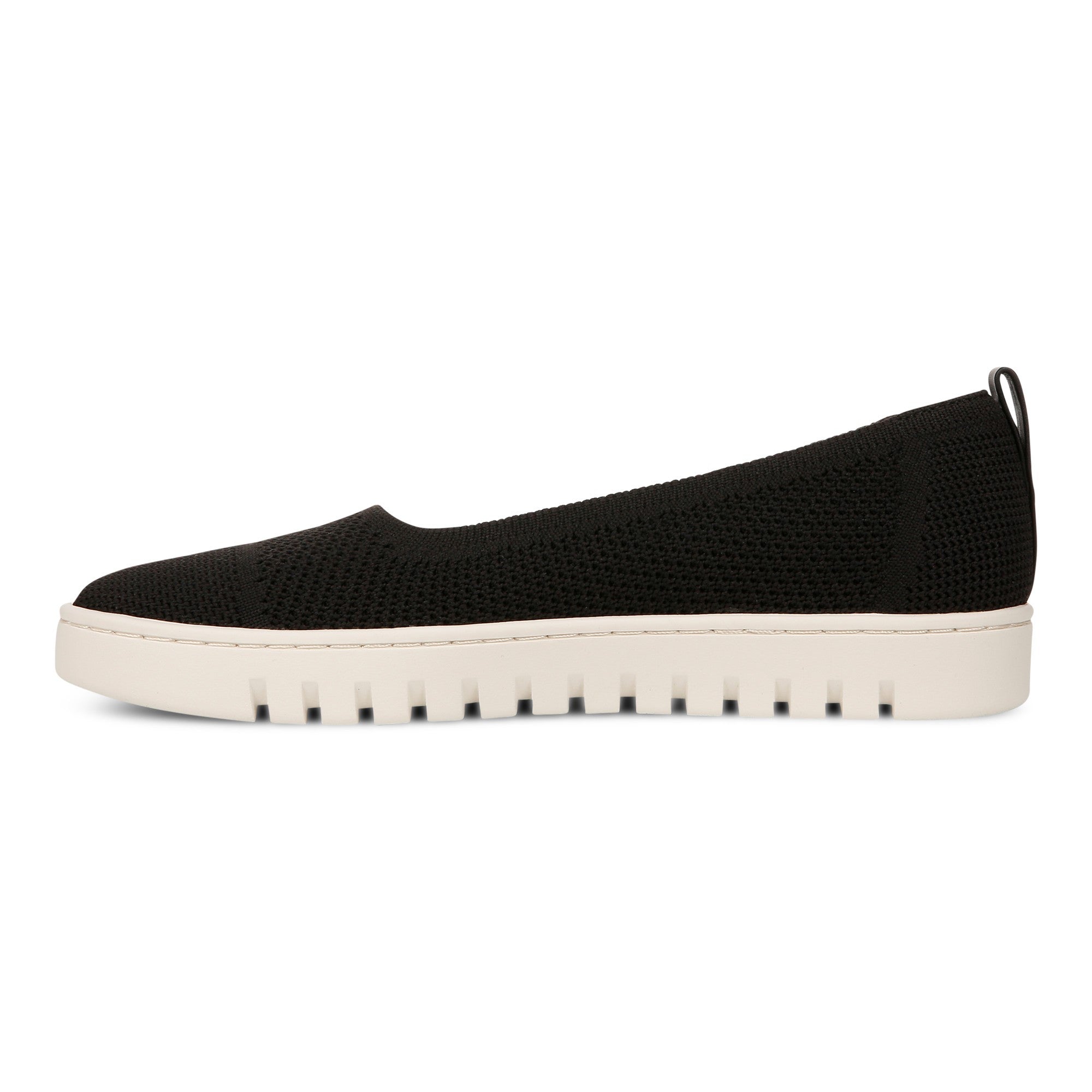 Vionic Uptown Skimmer Women's Knit Slip-On Comfort Shoe - Black - Left Side