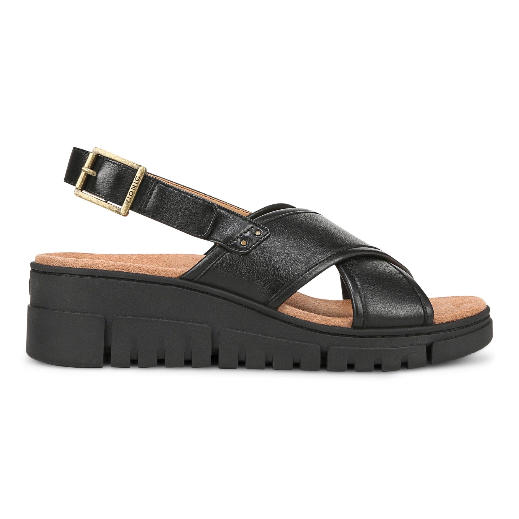 Vionic Uptown Sonoma Women's Slingback Comfort Sandal - Black - Right side