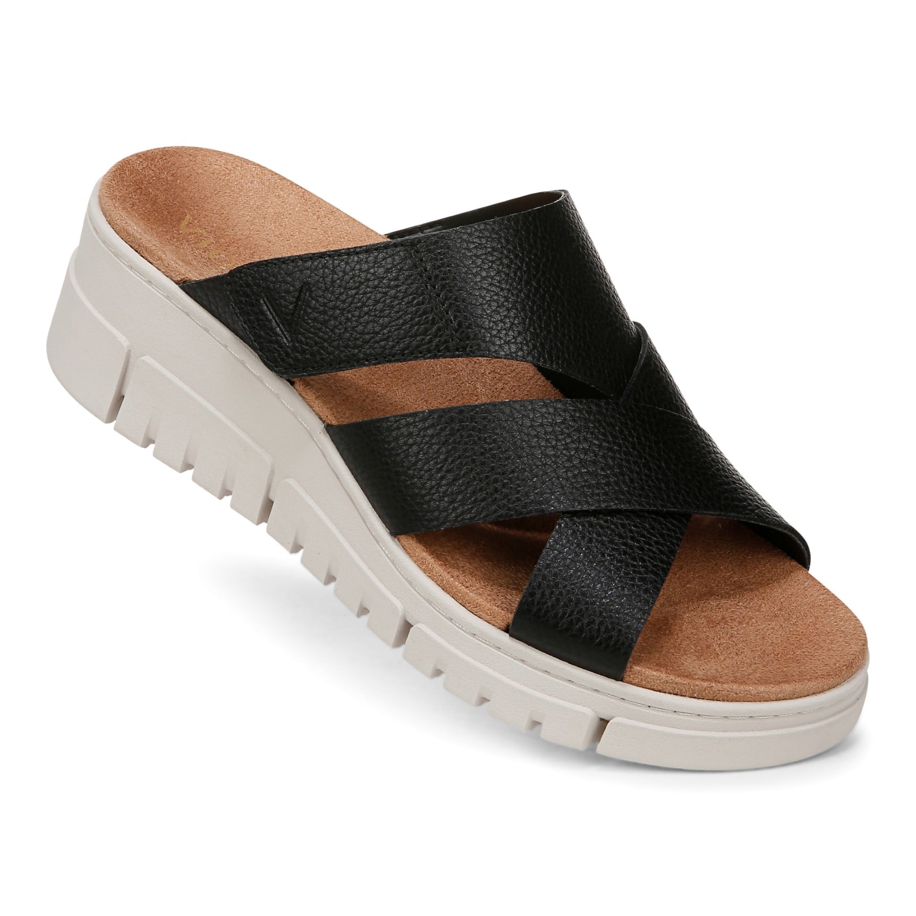 Vionic Uptown Sunset Women's Slide Sandal - Black - UPTOWN SUNSET-J3196L1001-BLACK-13fl-med