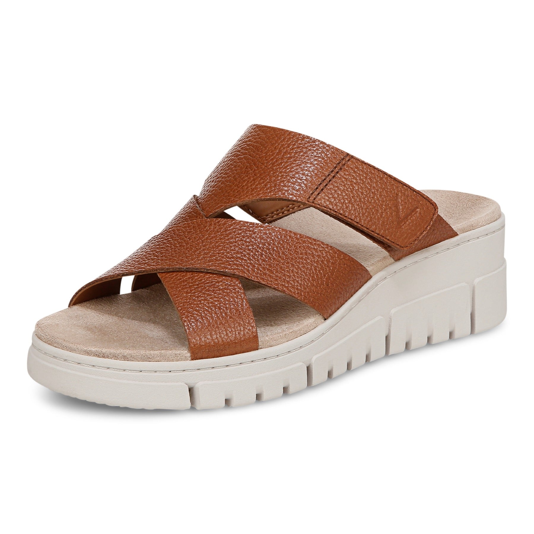 Vionic Uptown Sunset Women's Slide Sandal - Tan - Left angle