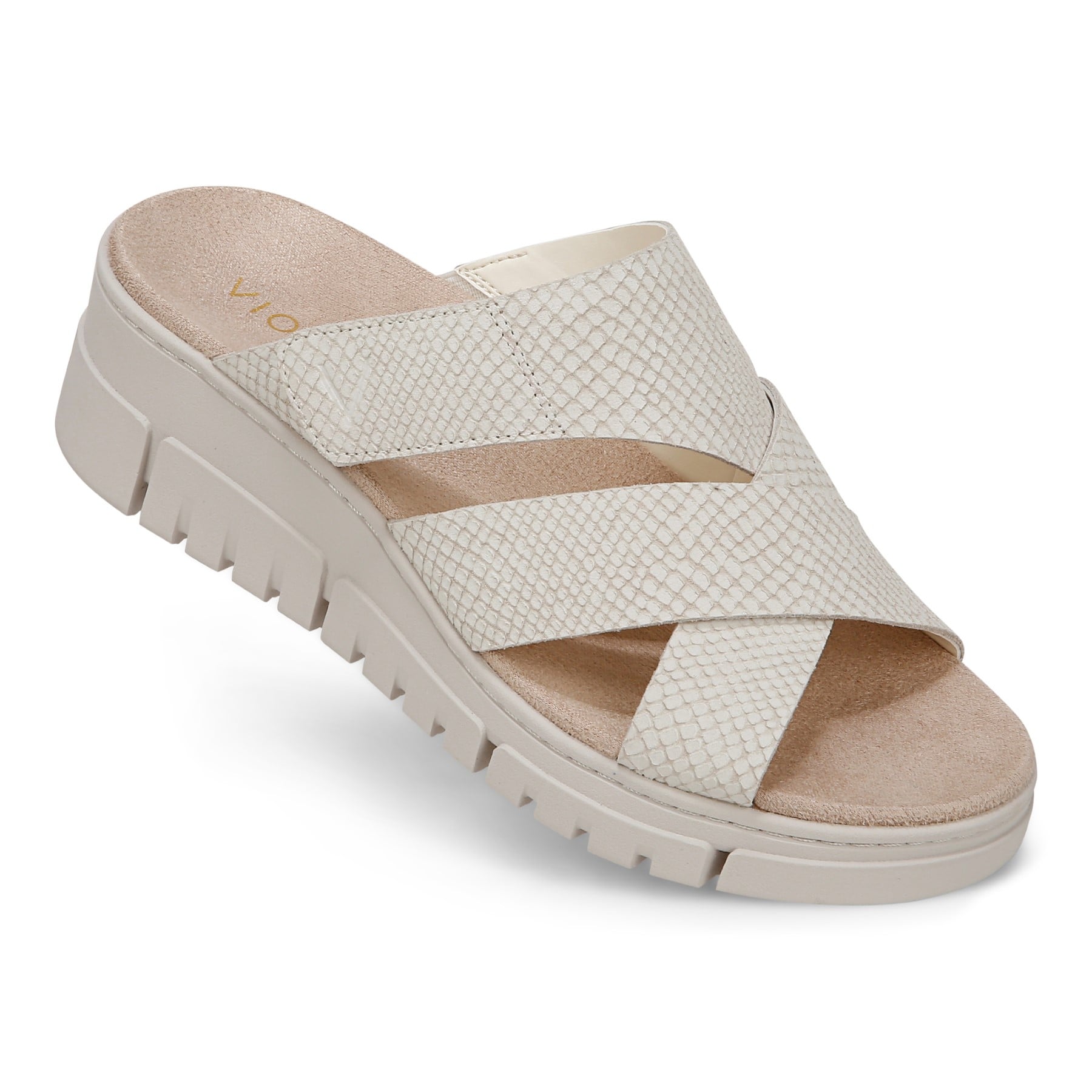 Vionic Uptown Sunset Women's Slide Sandal - Ivory - UPTOWN SUNSET-J3196L2100-IVORY-13fl-med