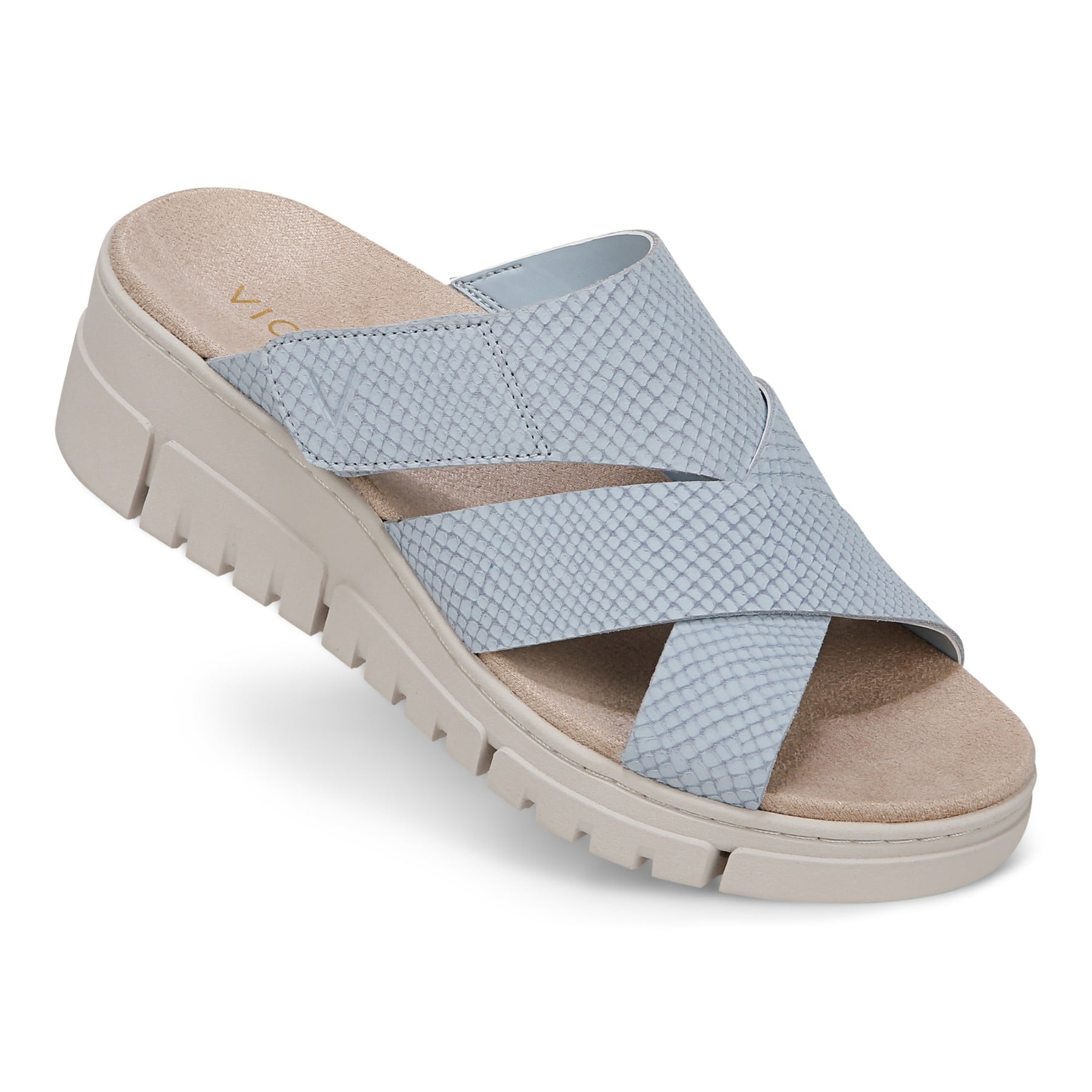 Vionic Uptown Sunset Women's Slide Sandal - Blue Mist - UPTOWN SUNSET-J3196L2400-BLUE MIST-13fl-med