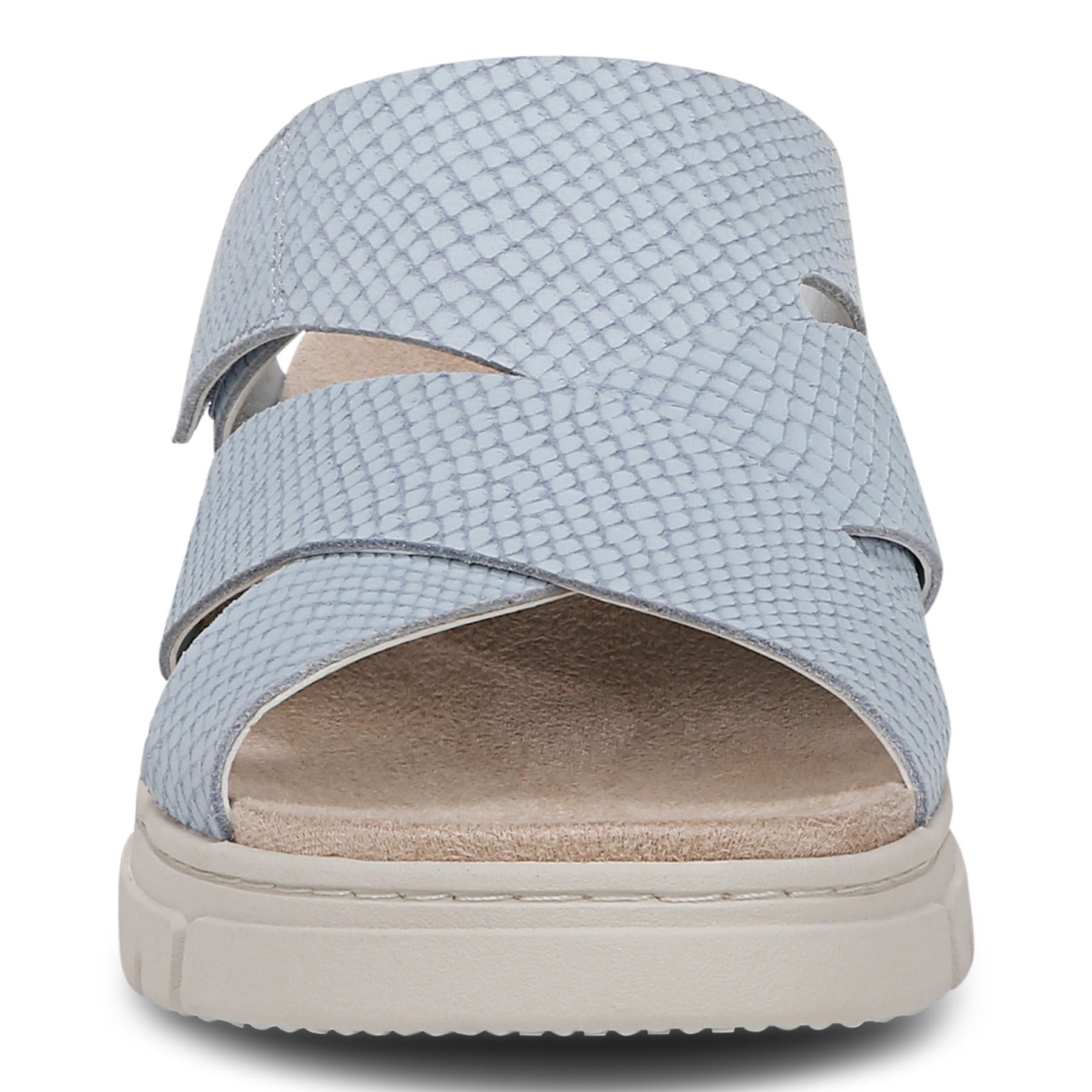 Vionic Uptown Sunset Women's Slide Sandal - Blue Mist - Front