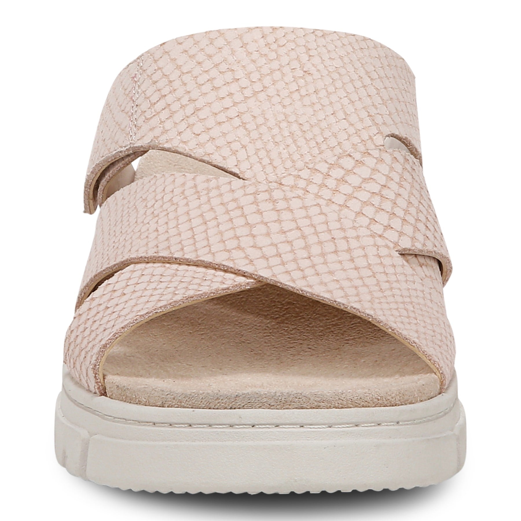 Vionic Uptown Sunset Women's Slide Sandal - Cameo Rose - Front