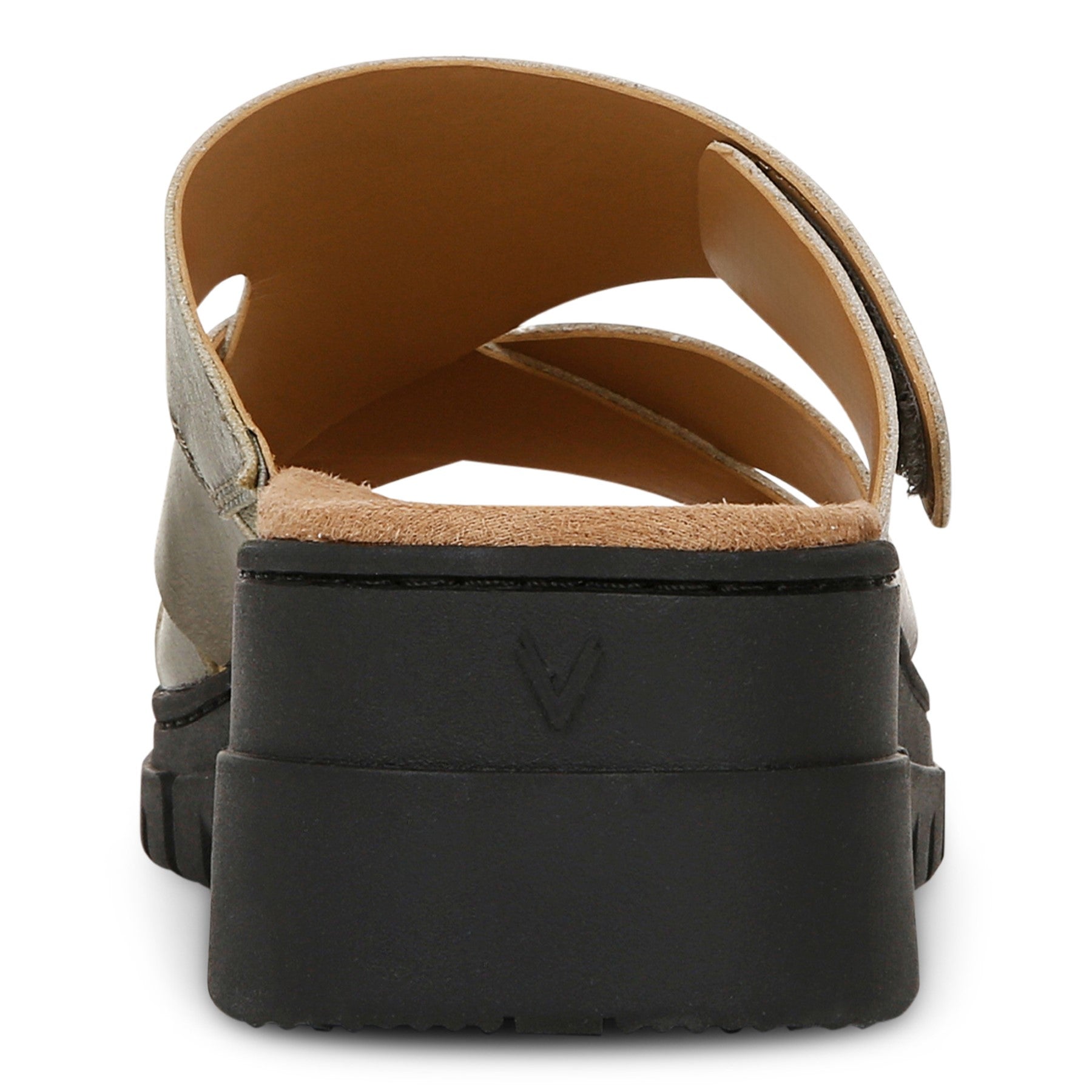 Vionic Uptown Sunset Women's Slide Sandal - Gunmetal - Back