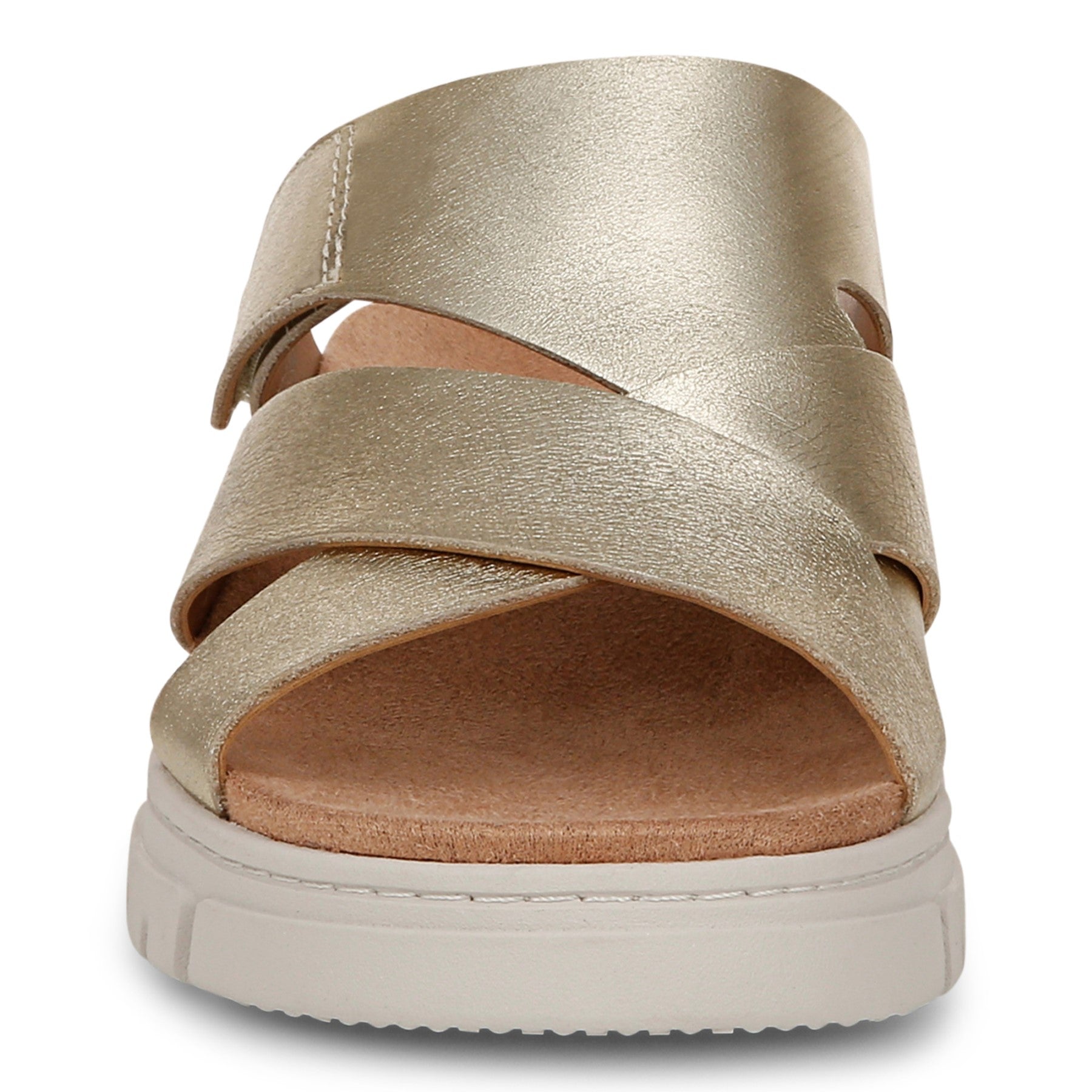 Vionic Uptown Sunset Women's Slide Sandal - Gold - Front