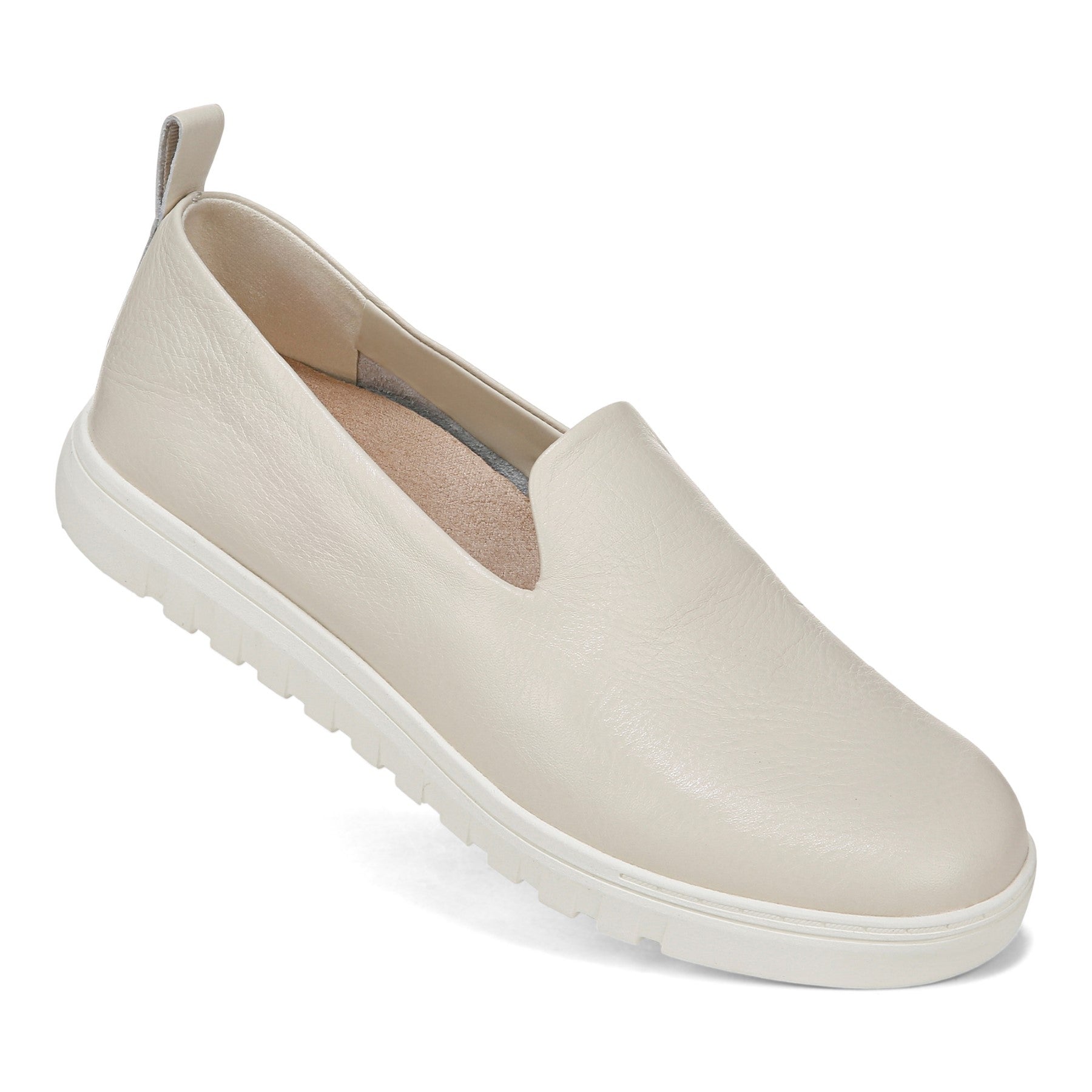 Vionic Uptown Willa womens Slip On/Loafer/Moc Shoe - Cream - UPTOWN WILLA-J3220L1101-CREAM-13fl-med