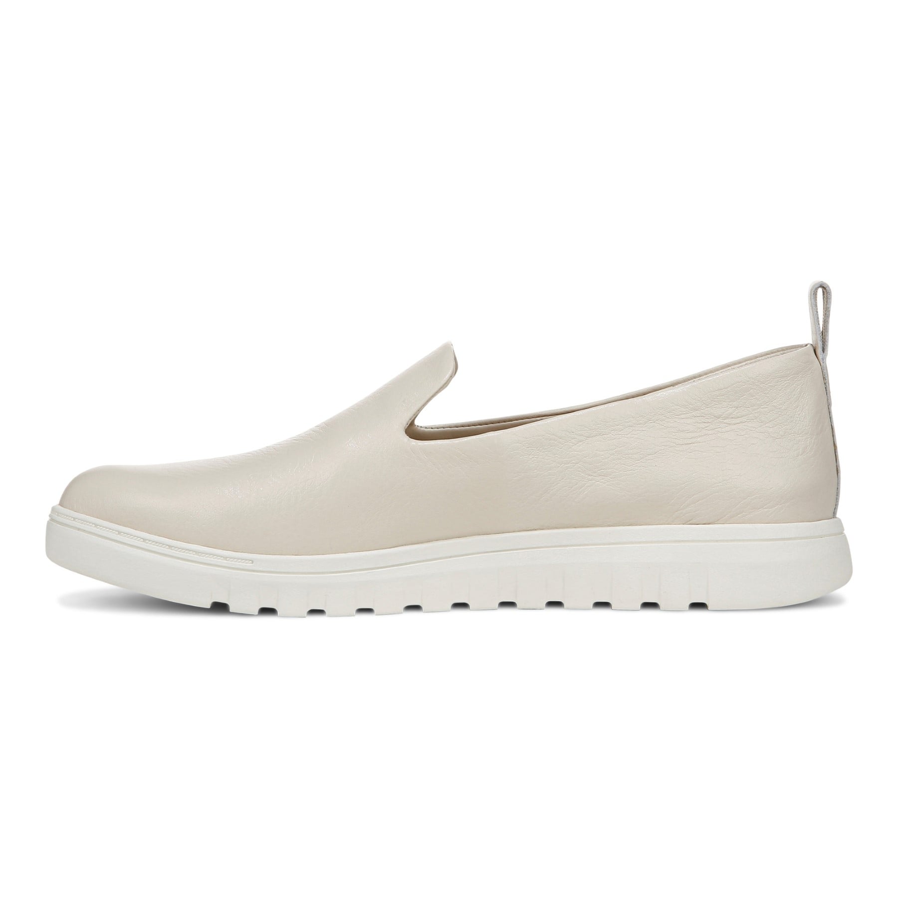 Vionic Uptown Willa womens Slip On/Loafer/Moc Shoe - Cream - Left Side