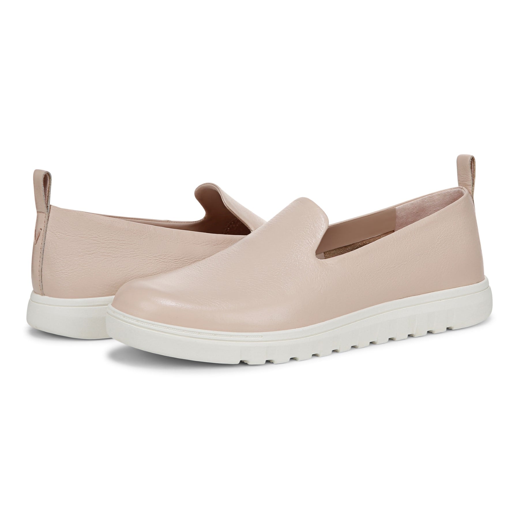 Vionic Uptown Willa womens Slip On/Loafer/Moc Shoe - Cameo Rose - pair left angle
