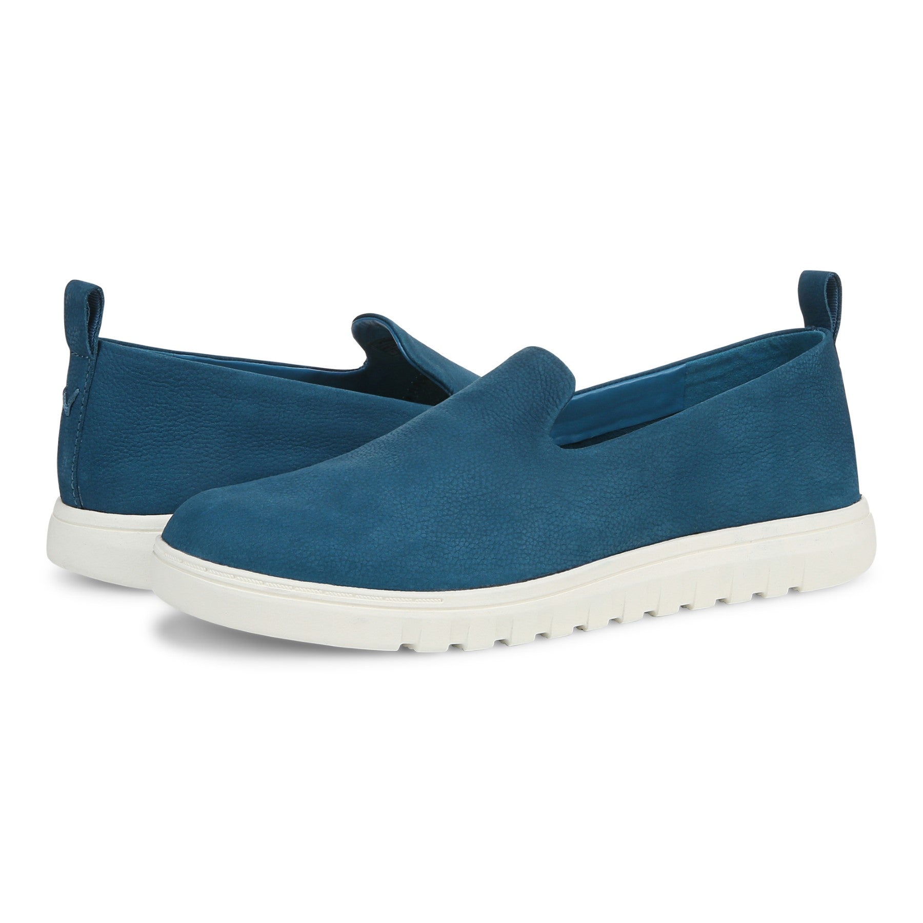 Vionic Uptown Willa womens Slip On/Loafer/Moc Shoe - Celestial Teal - pair left angle