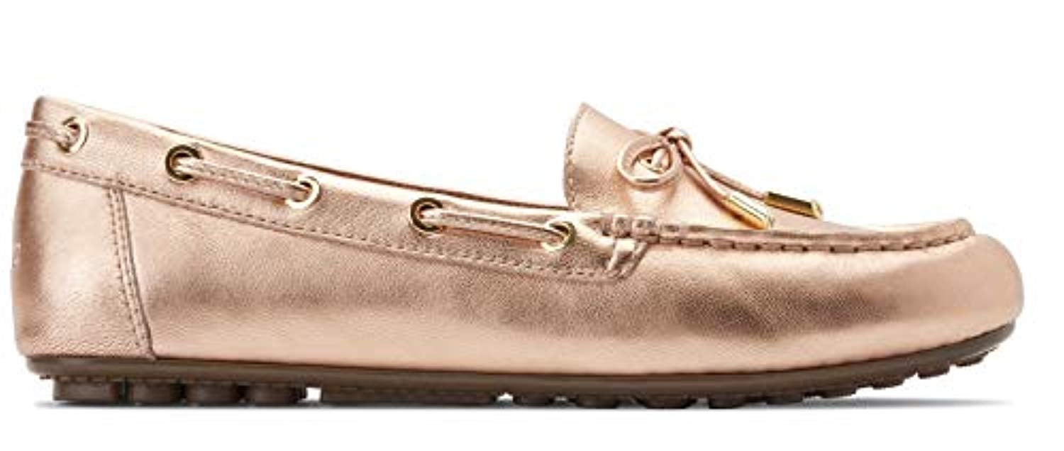 Vionic Honor Virginia - Women's Supportive Boat Shoe - Rose Gold Metallic