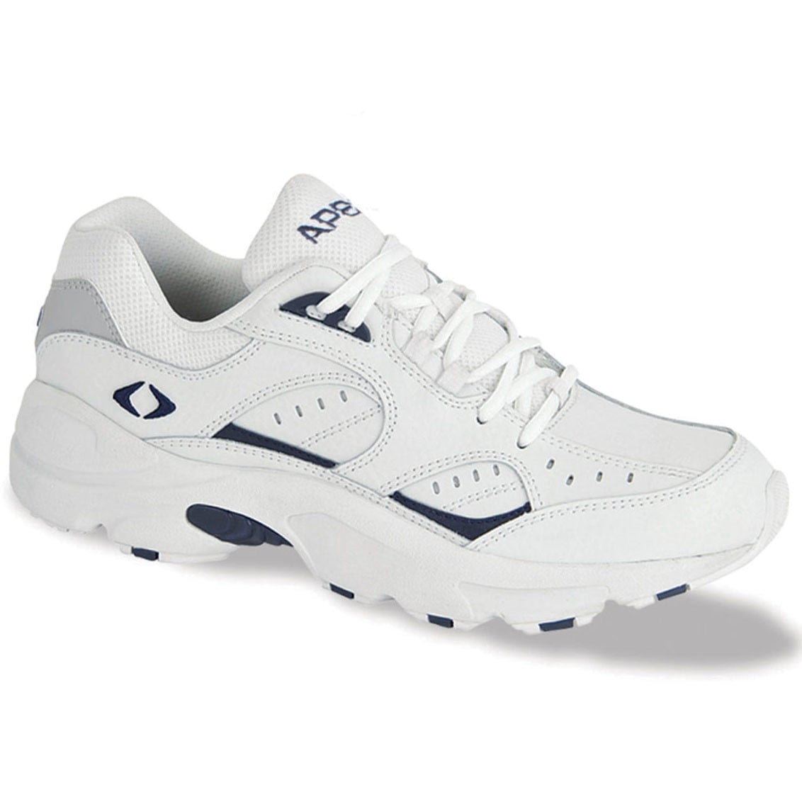 Apex V854 Men's Lace Walker - White/Navy