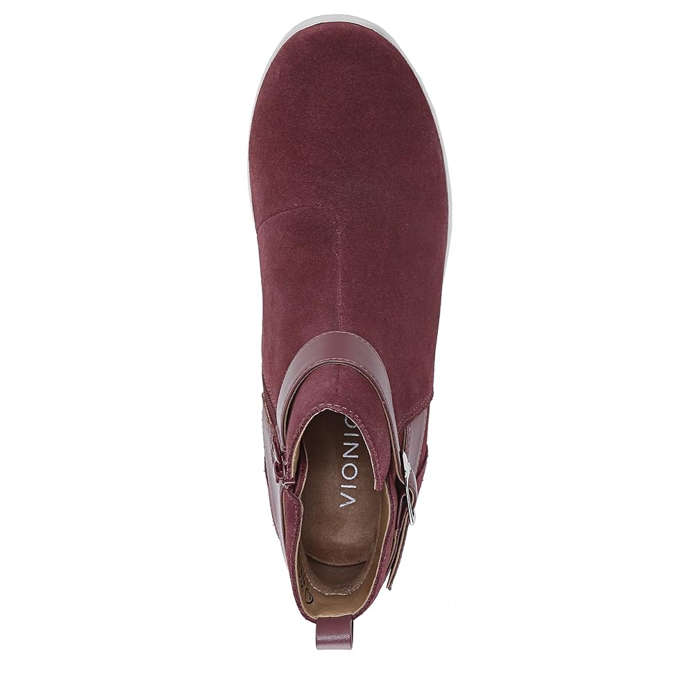 Vionic Romy - Women's Water Repellent Suede Ankle Boots - Shiraz