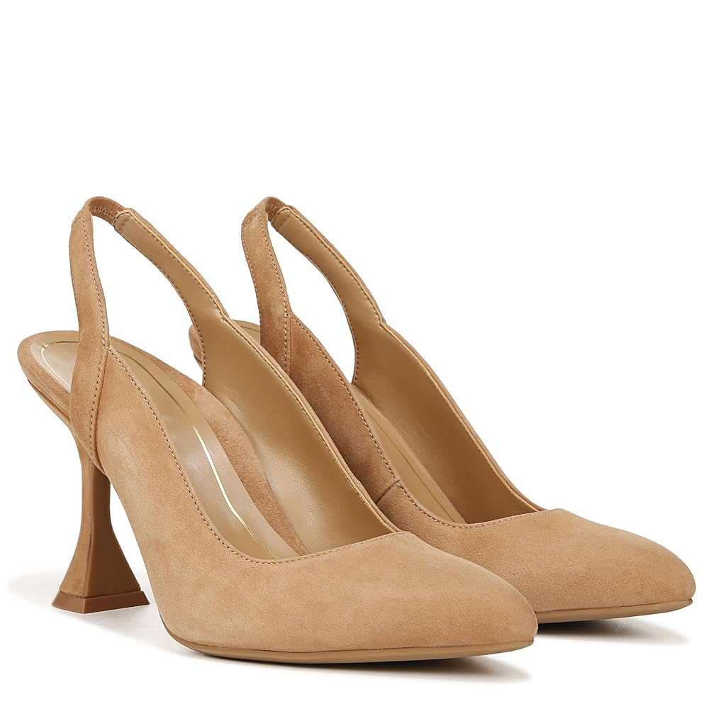 Vionic Adalena Women's Slingback Heeled Dress Shoe - Camel Suede