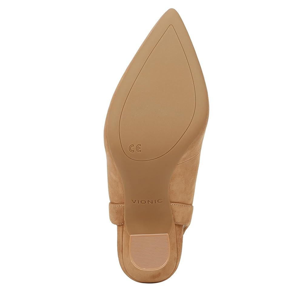 Vionic Adalena Women's Slingback Heeled Dress Shoe - Camel Suede