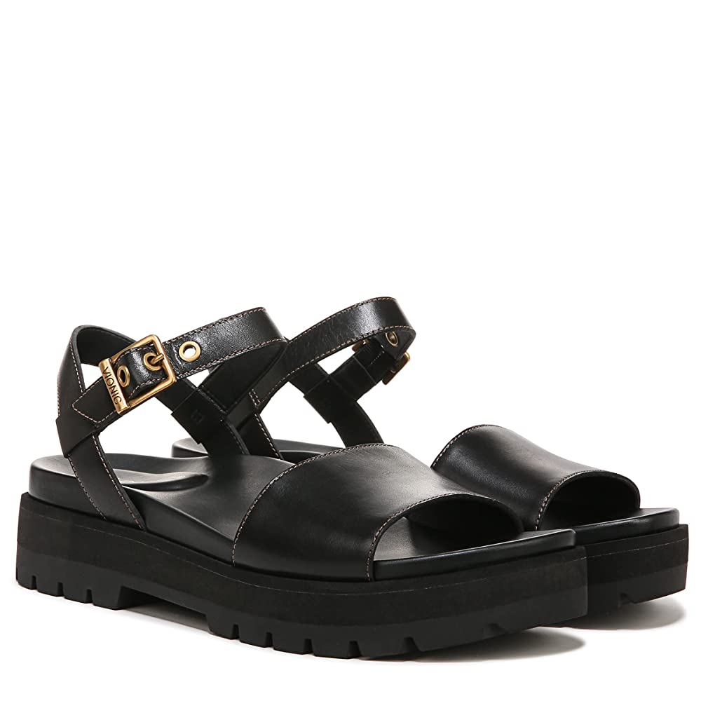 Vionic Jamie Women's Platform Lug Sandal - Black