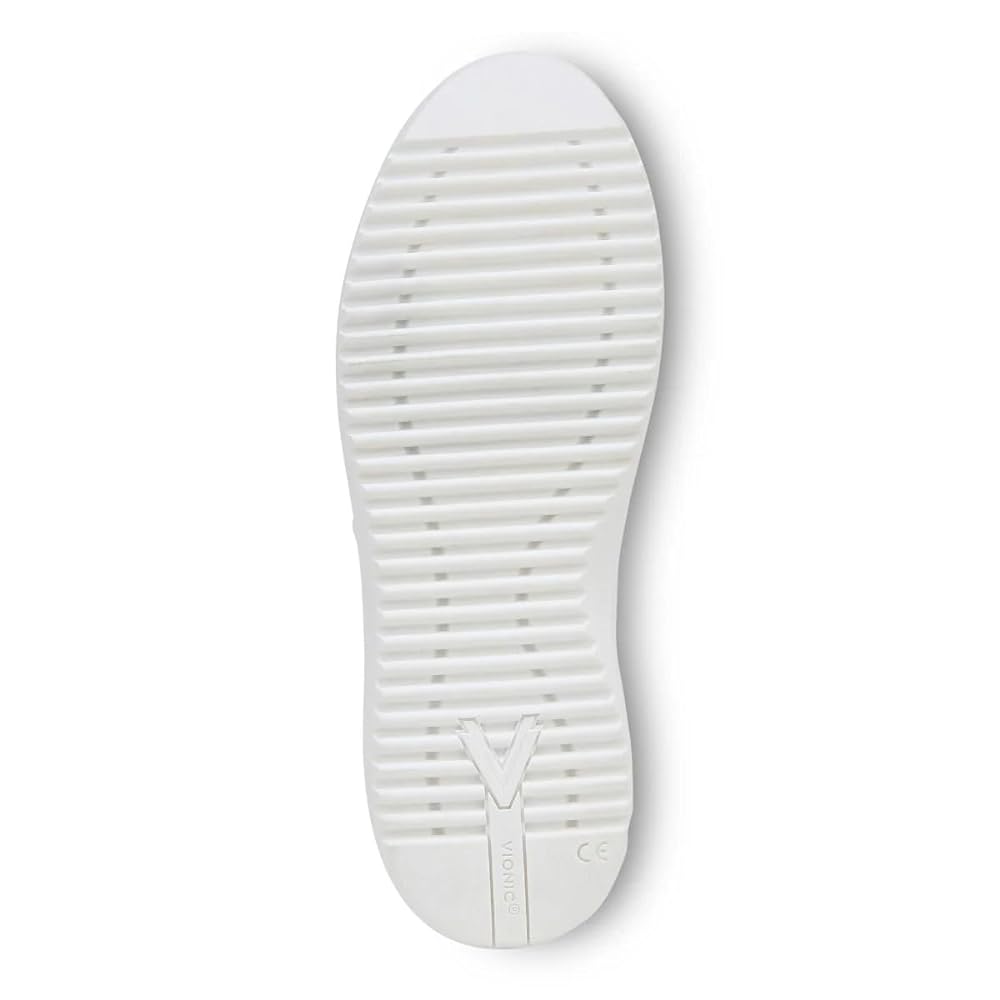 Vionic Kearny Women's Lace Up Platform Comfort Sneaker - White Leather