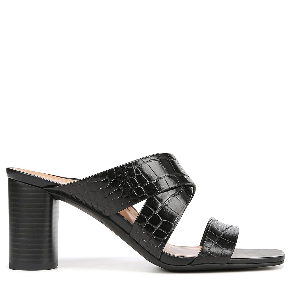 Vionic Merlot Women's Supportive Heeled Sandal - Black Croc