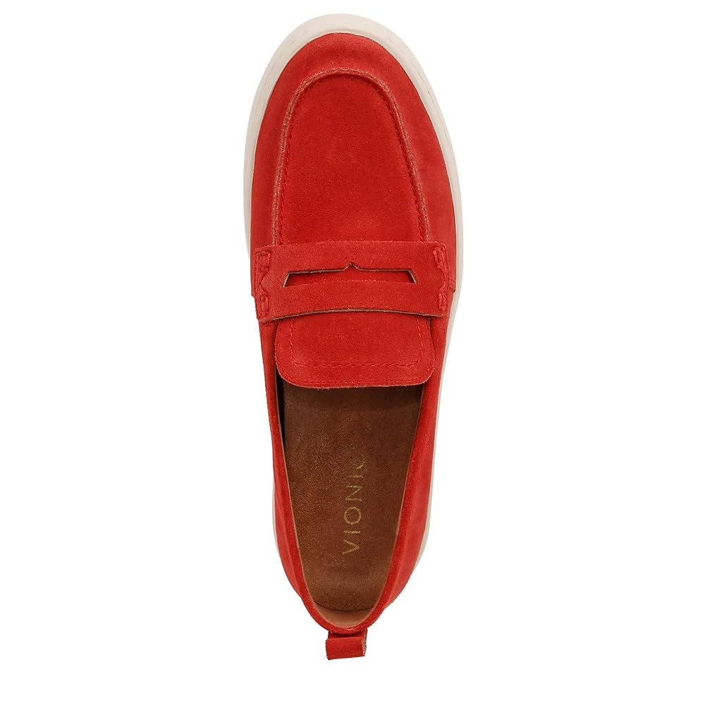 Vionic Uptown Resort Women's Slip-On Loafer Moc Casual Shoes - Red